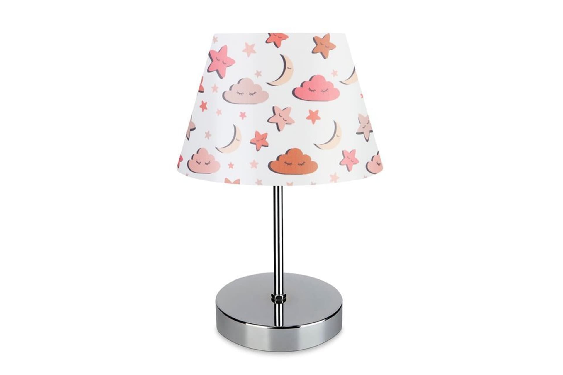 EVLİGHT NURA ABAJUR 1081 PEMBE & KROM