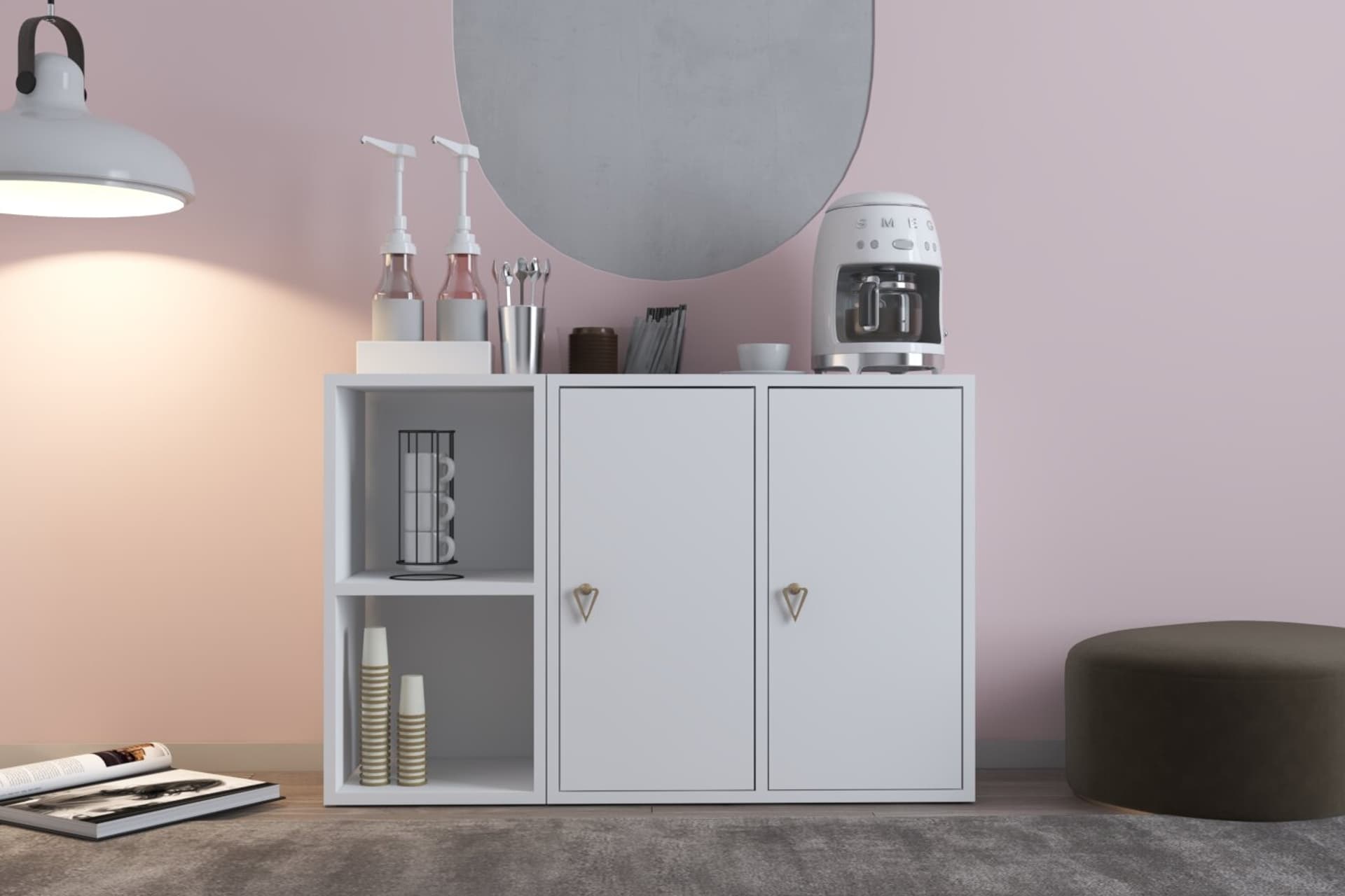 BK ÇOK AMAÇLI DOLAP, 2 KAPAKLI, NRG