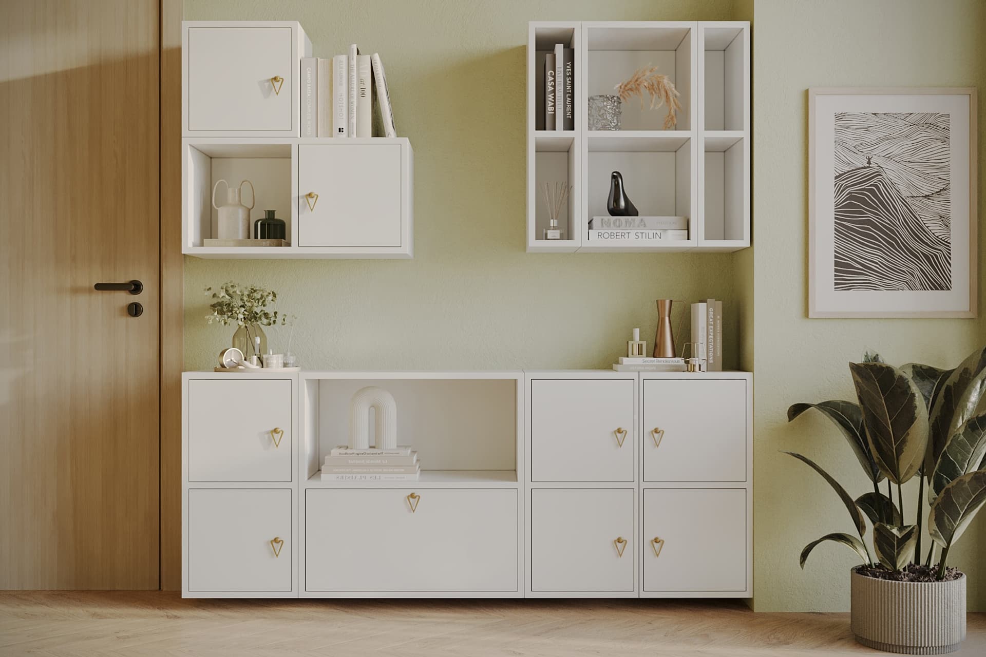 BK ÇOK AMAÇLI DOLAP, 7 KAPAKLI, KBR