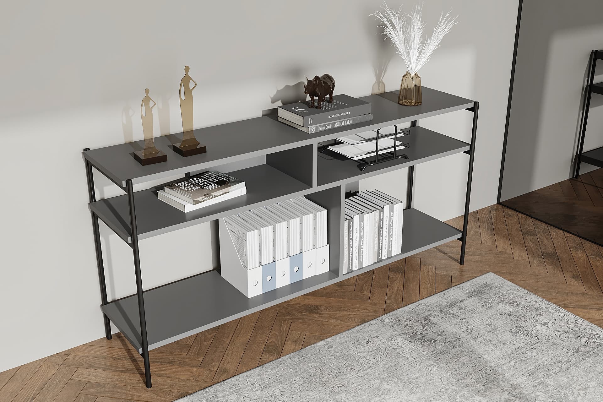 LAGOMOOD ELLA OFİS DOLABI, ANTRASİT