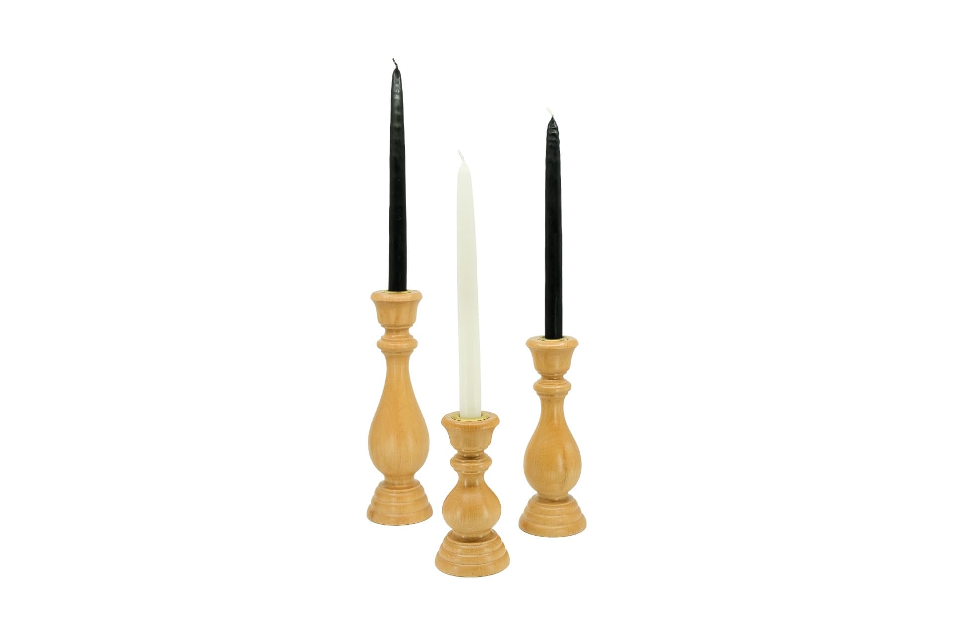 MASSELLO DESIGN TORNIO ÜÇLÜ AHŞAP MUMLUK, NATUREL