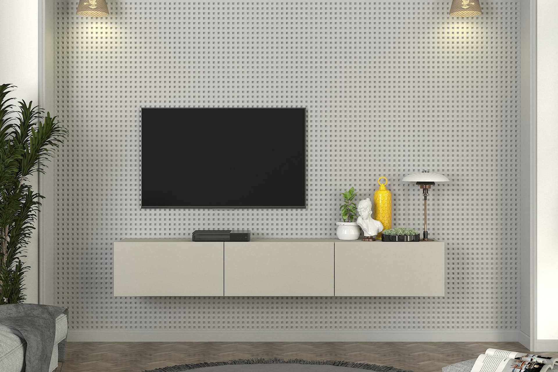 CERCEİ TV STANDI, KUMTAŞI, 180 CM