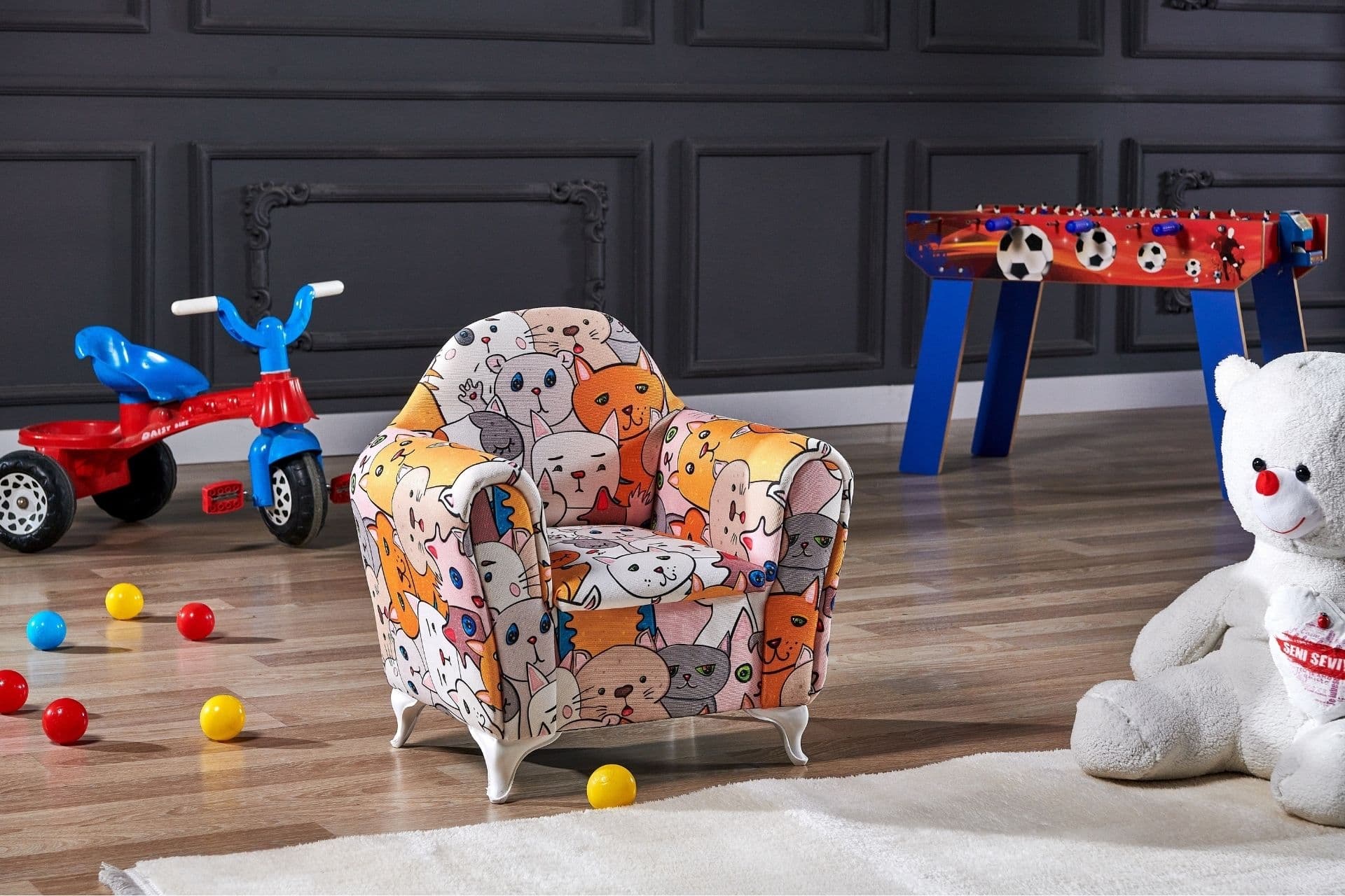 TUBİHOME RENKLİ ÇOCUK KOLTUĞU