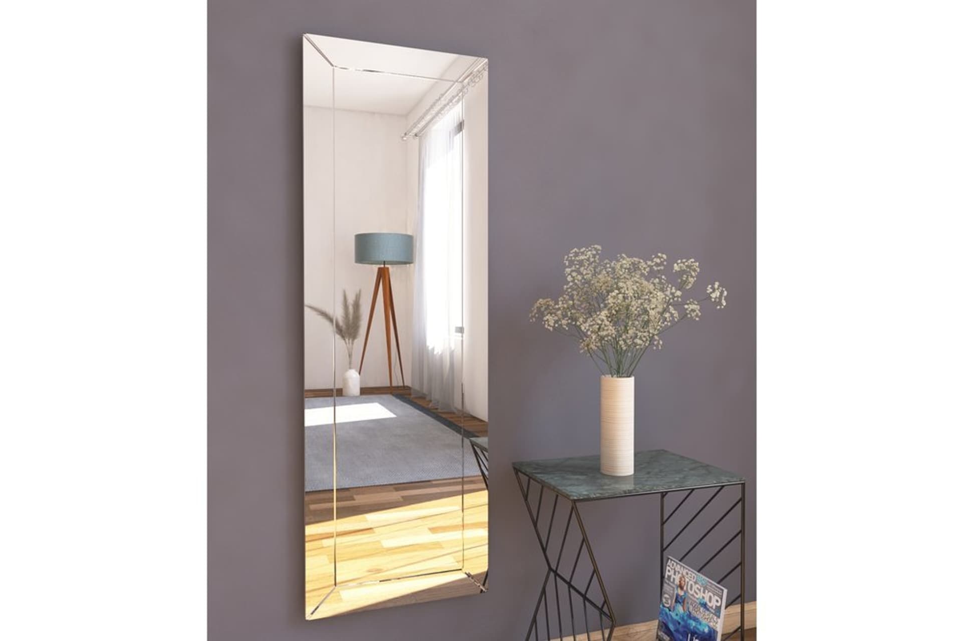 MONE DEKORATİF DESEN BOY AYNASI, MG303