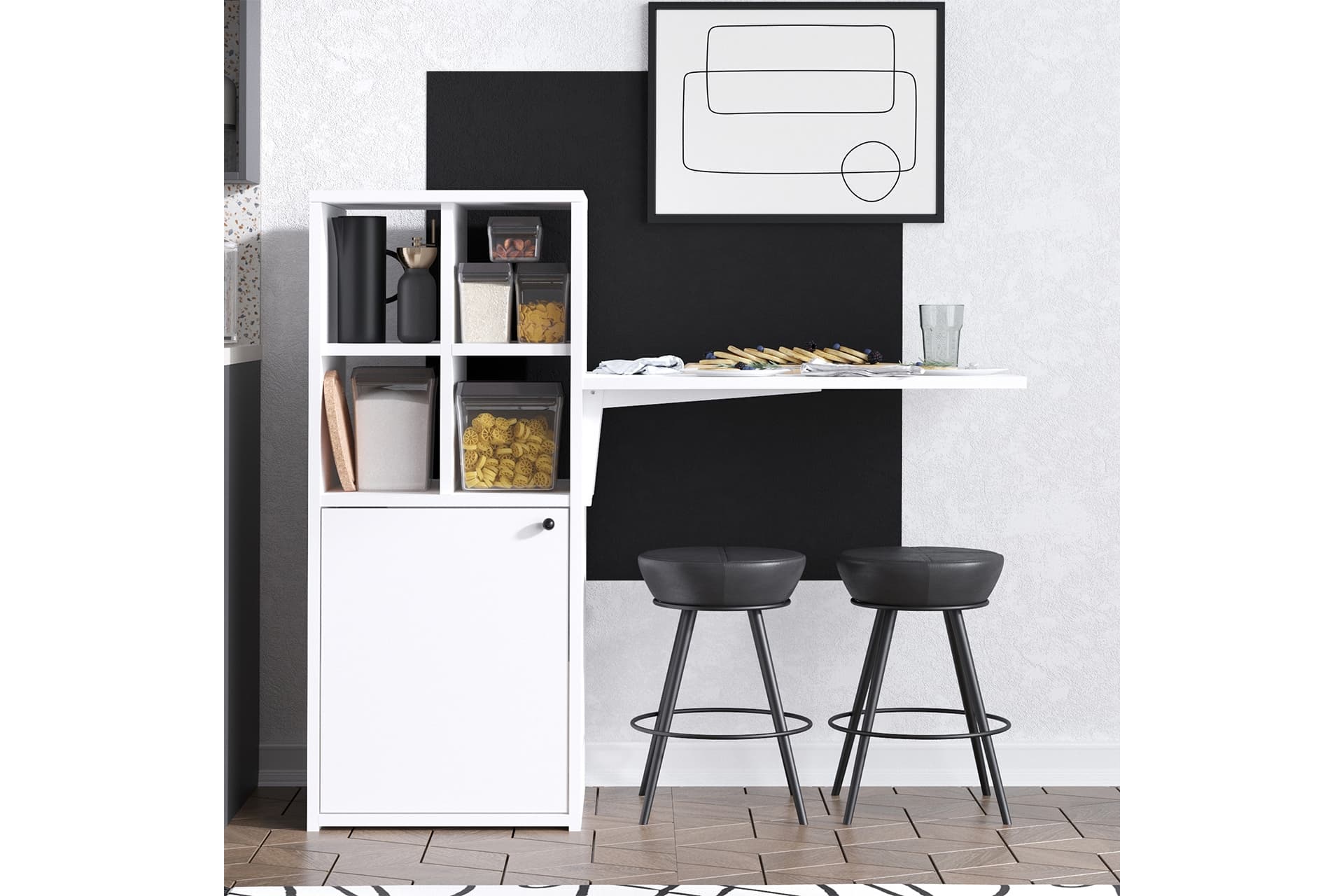 MİX WHITE KATLANIR MASA, DEC0106