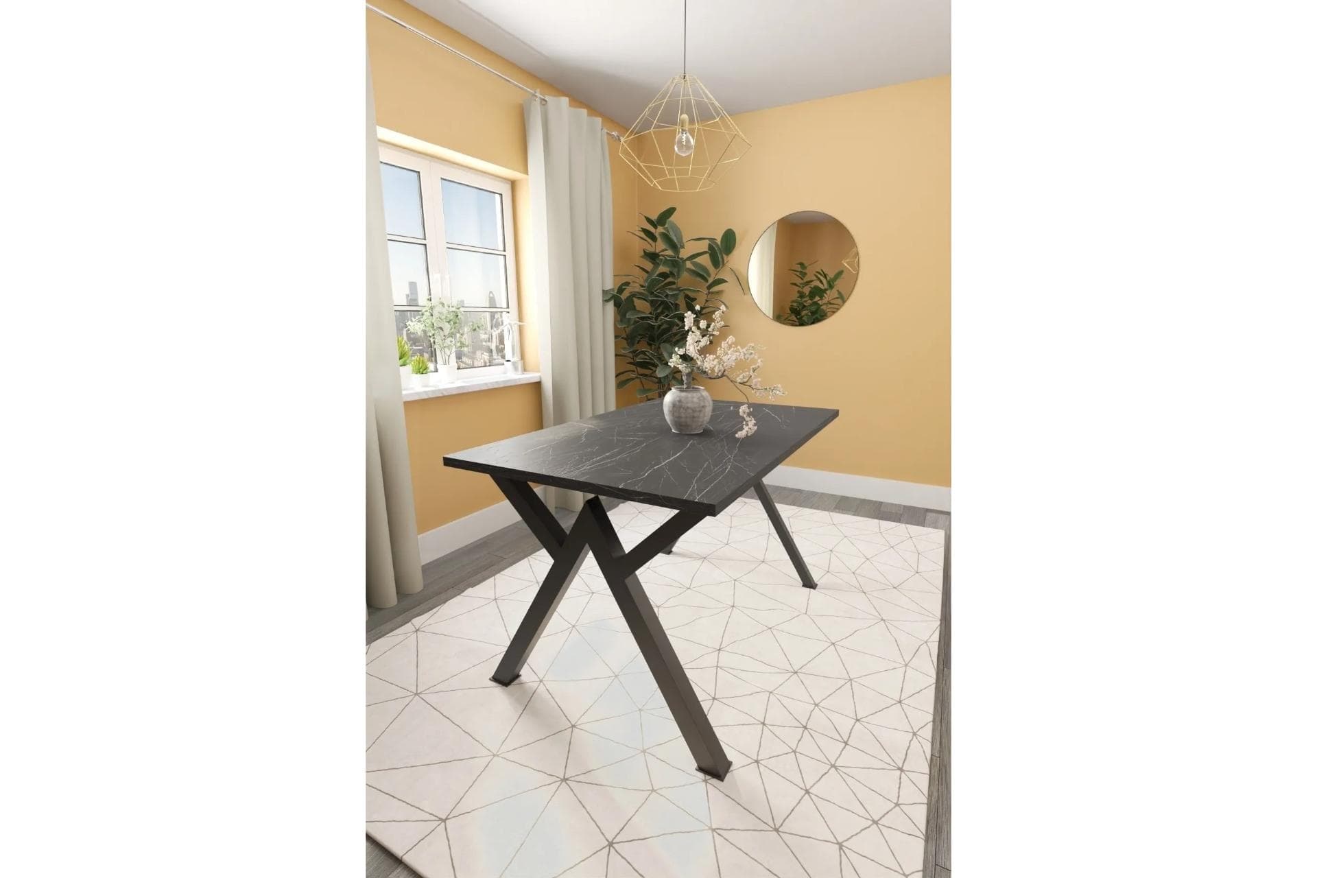 HAUS MUTFAK MASASI METAL AYAK, 120 CM