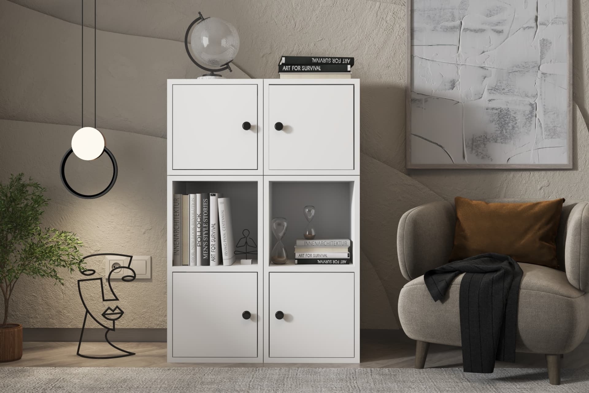 BK ÇOK AMAÇLI DOLAP, 4 KAPAKLI, ÇAD