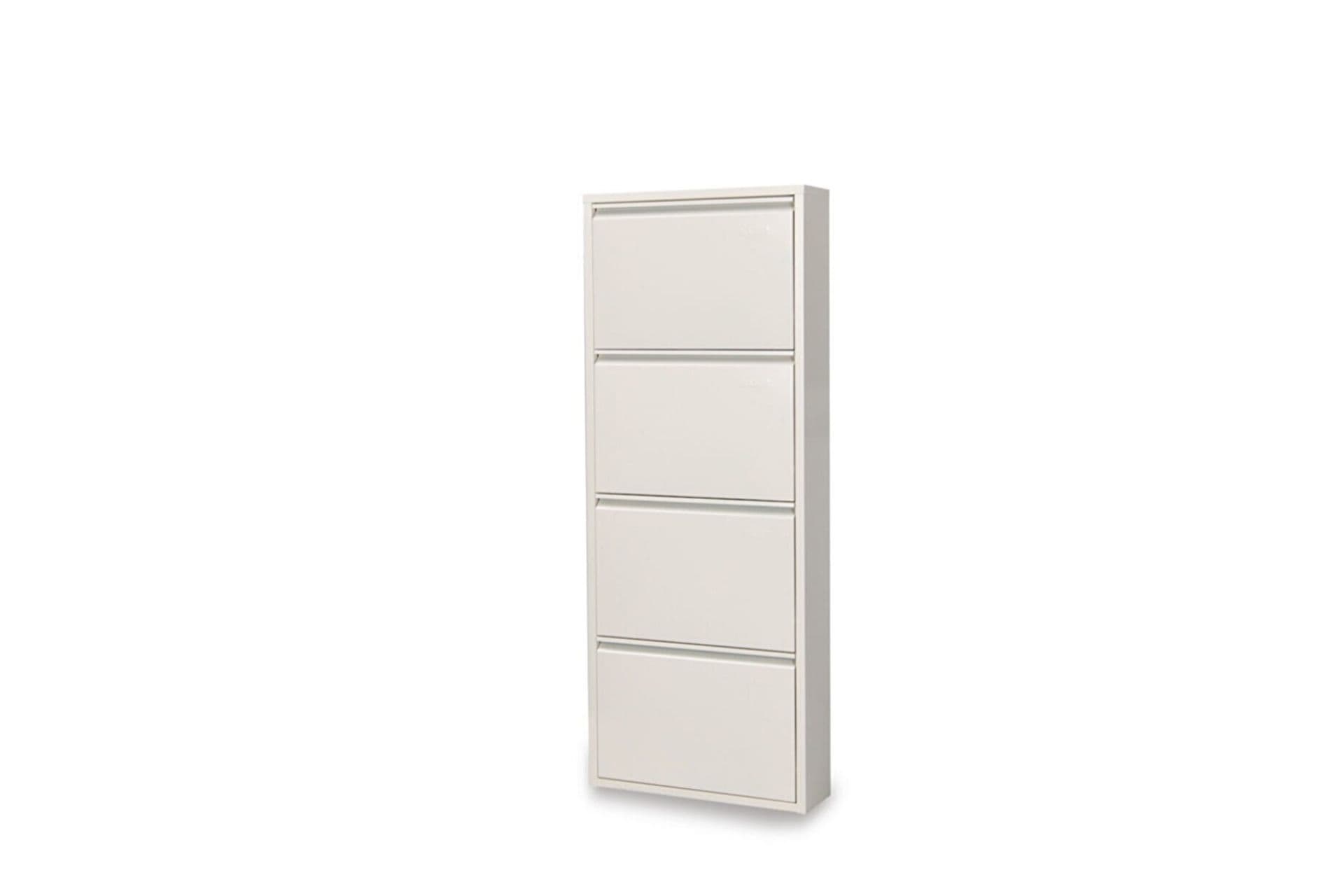 TUBİHOME METAL AYAKKABILIK, 4 BÖLMELİ, KREM