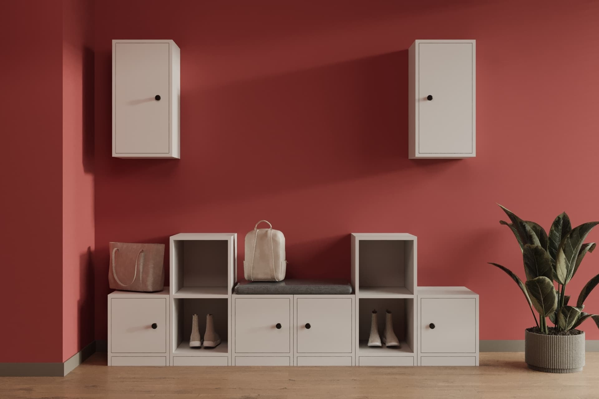 STEPORA 6 KAPAKLI PUFLU AYAKKABILIK KONSOL MODÜLER GİRİŞ HOLÜ SETİ
