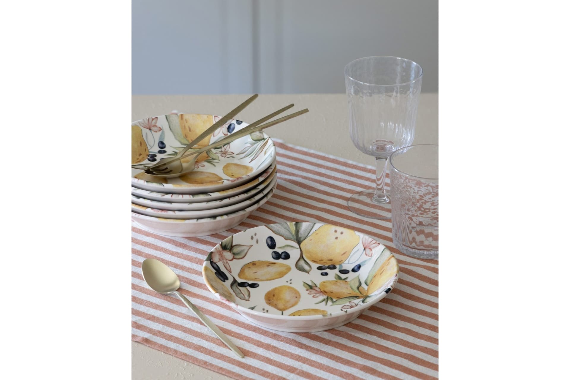 THE MİA LİMONCELLO YEMEK TABAĞI 6LI SET 20 CM