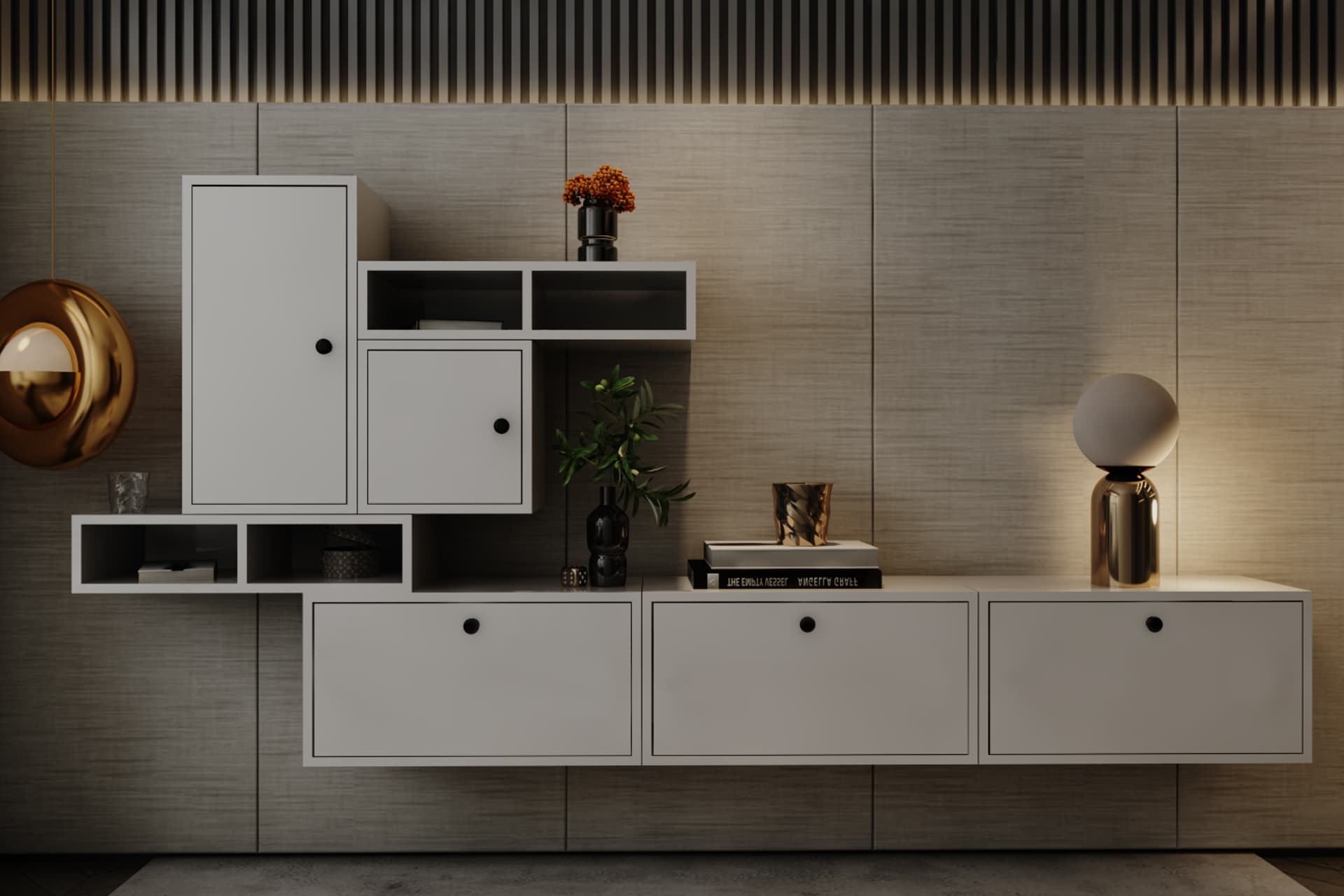 CONSOLA MİNİMALİST TASARIM SALON KONSOLU