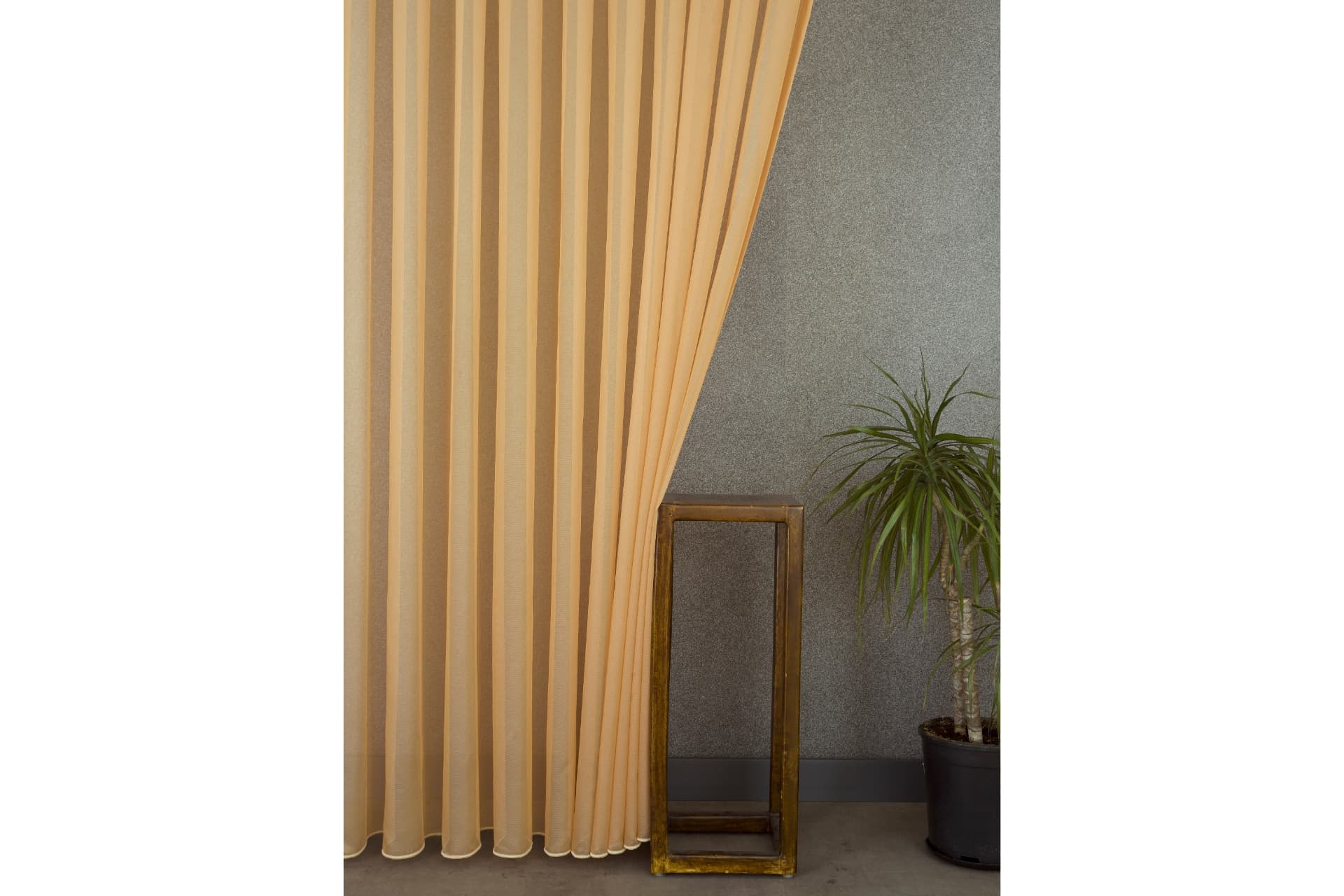 MASSARELLİ ETAMİN TÜL SARI  PİLESİZ 150X260