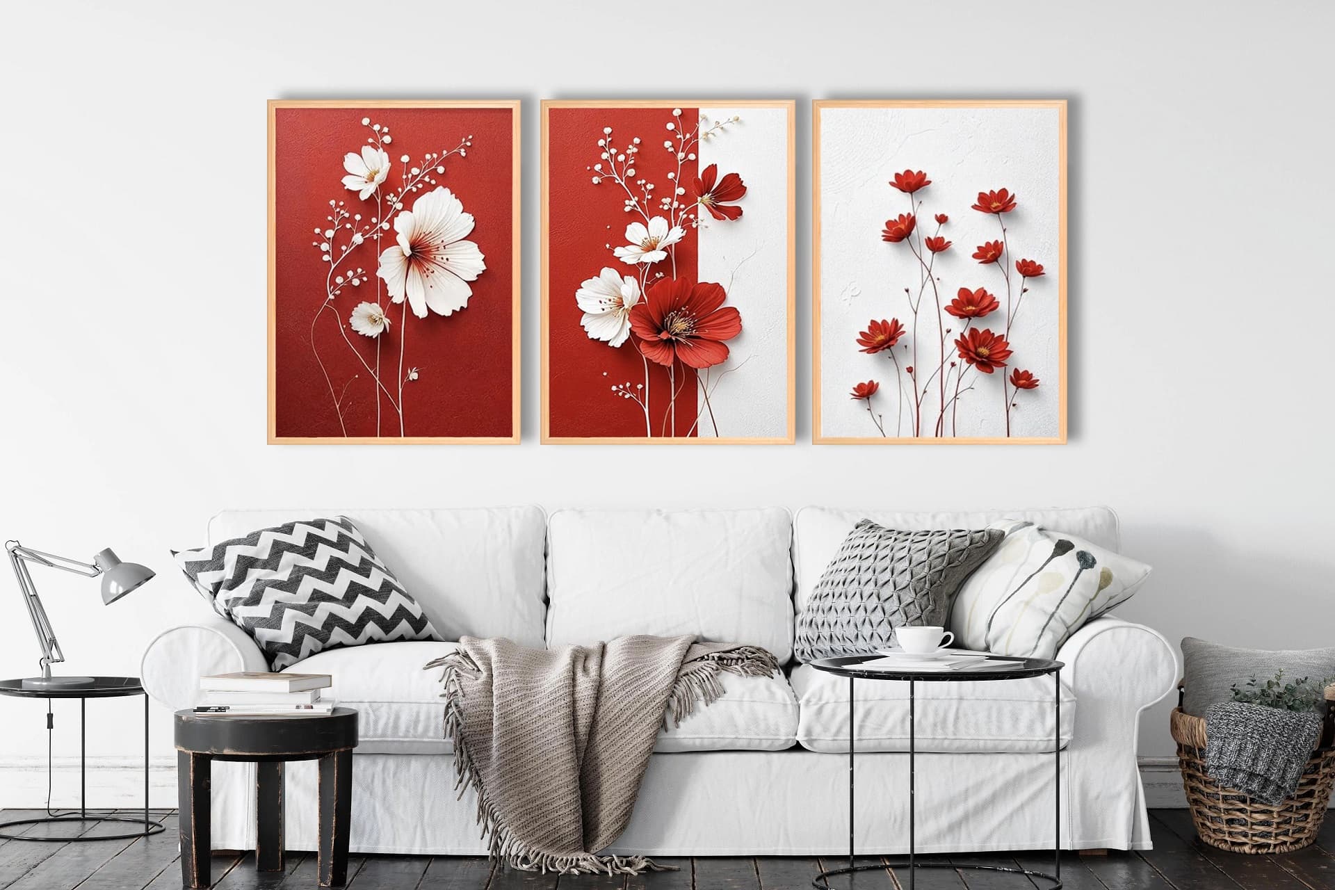 ÇİÇEKLER TABLO SETİ, 50X70