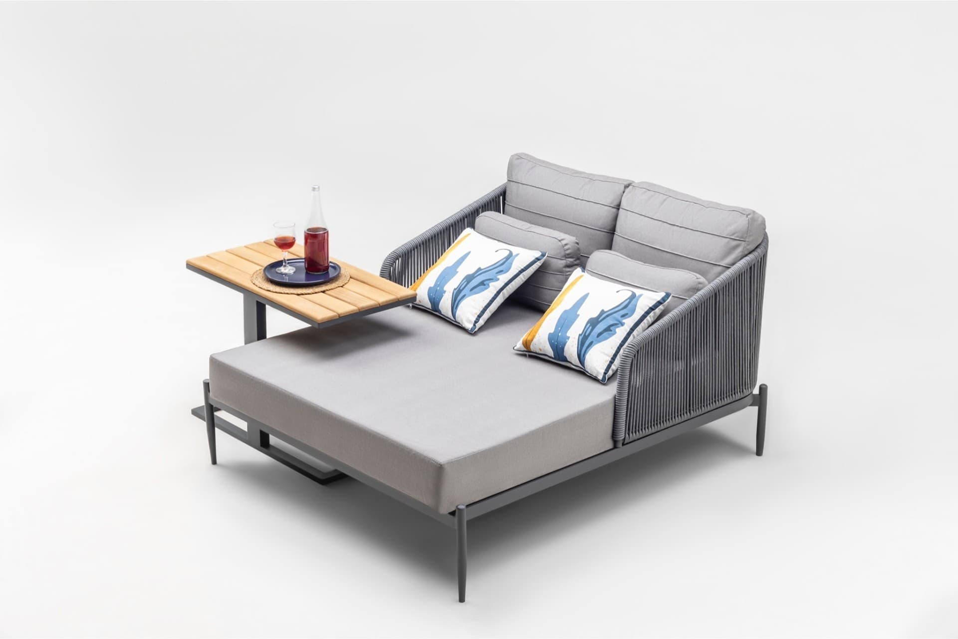 MONO RATTAN DAYBED, GRİ