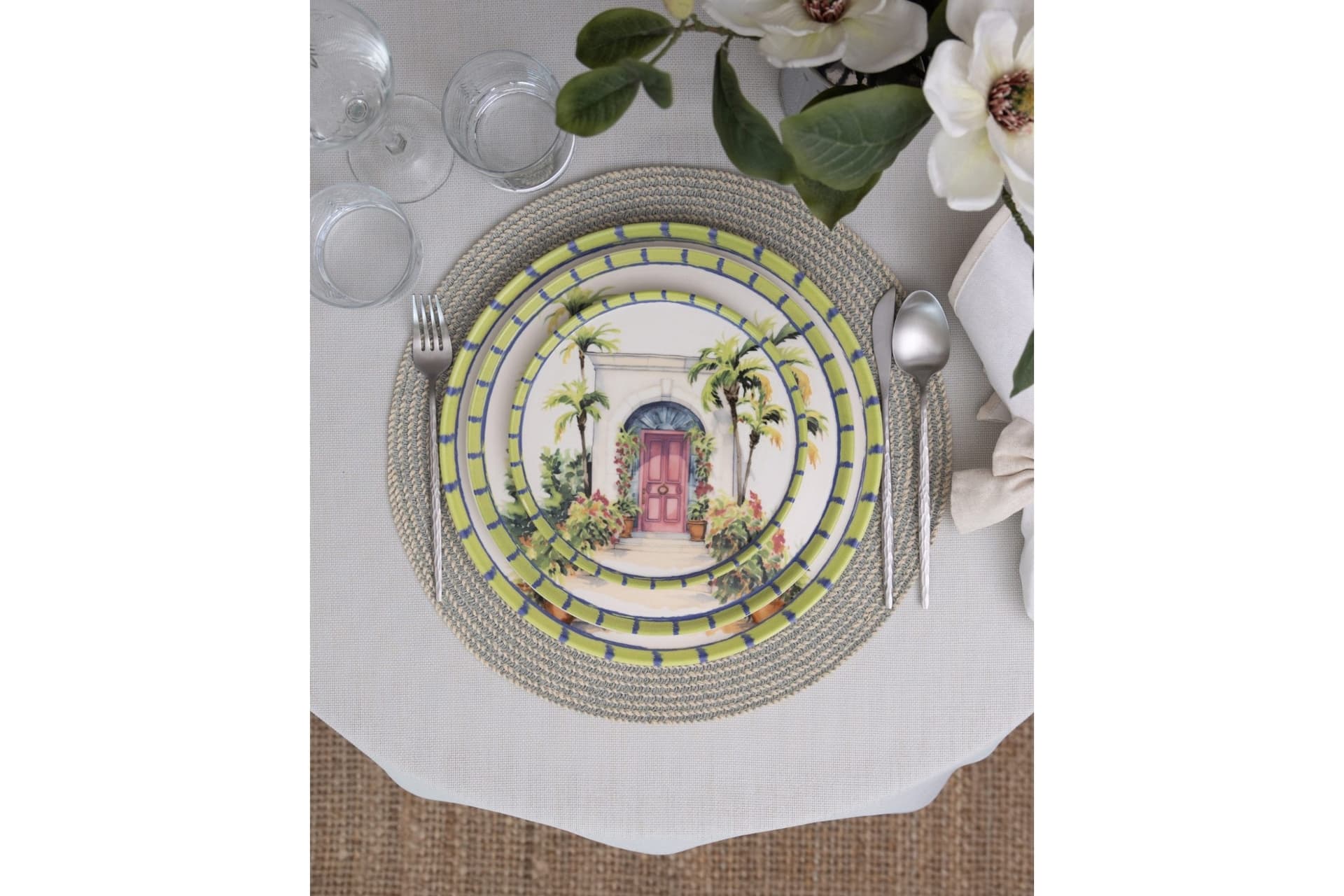 THE MİA PALMA PASTA TABAĞI 6LI SET 19 CM