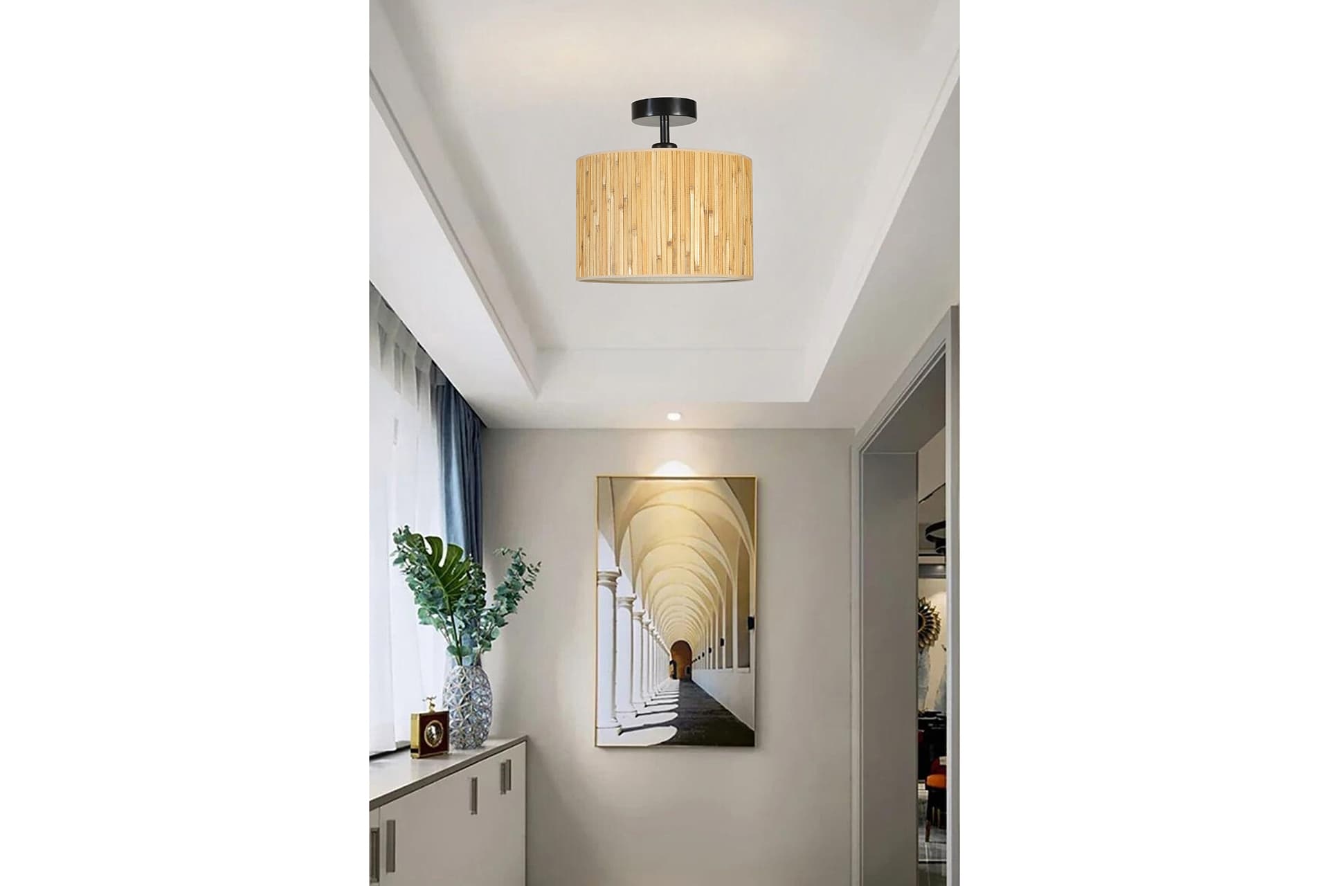 BAMBU 07 ABAJURLU PLAFONYER AVİZE