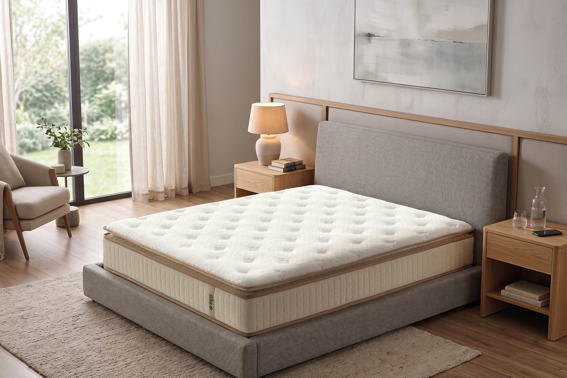 PURE PEDLİ ÇİFT KİŞİLİK YATAK, 32 CM, 150X200