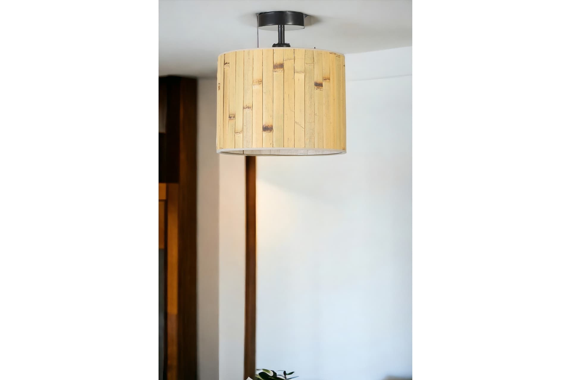BAMBU 02 ABAJURLU PLAFONYER AVİZE