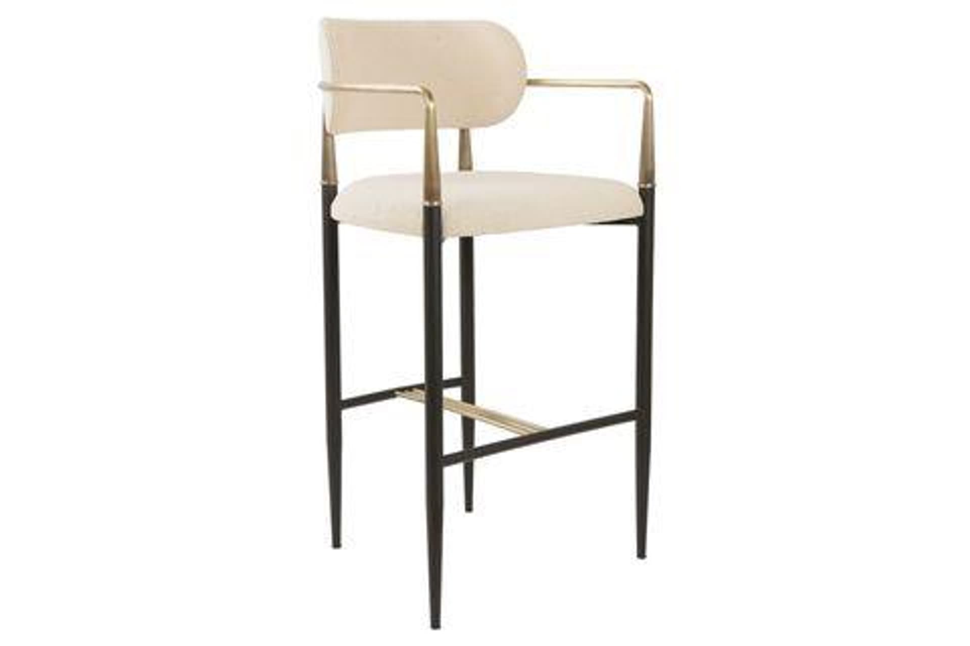 MÜNİCH METAL BAR TABURE, BEJ