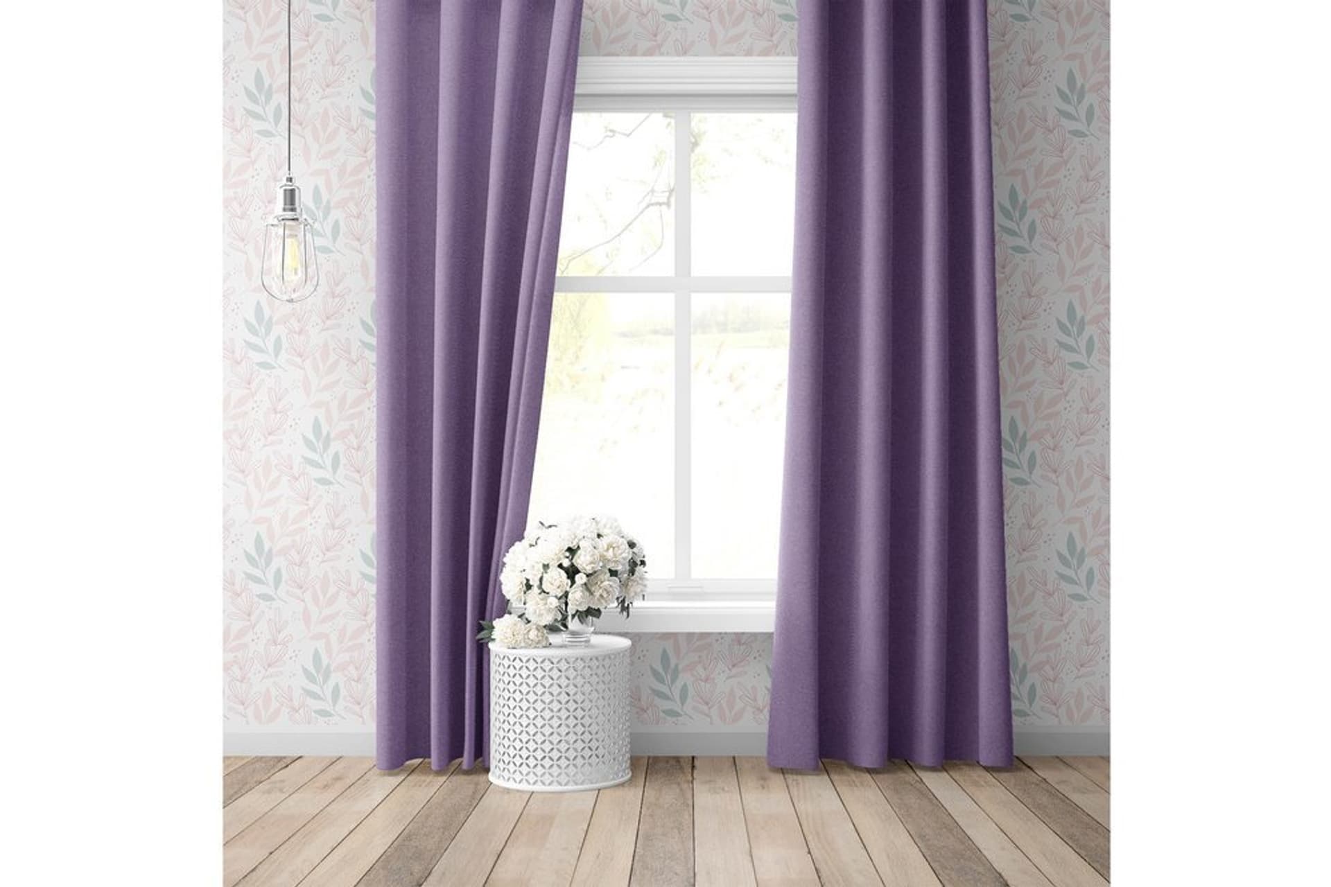ETSHOME LİLA BLACKOUT TEK KANAT PERDE 16474 300X260