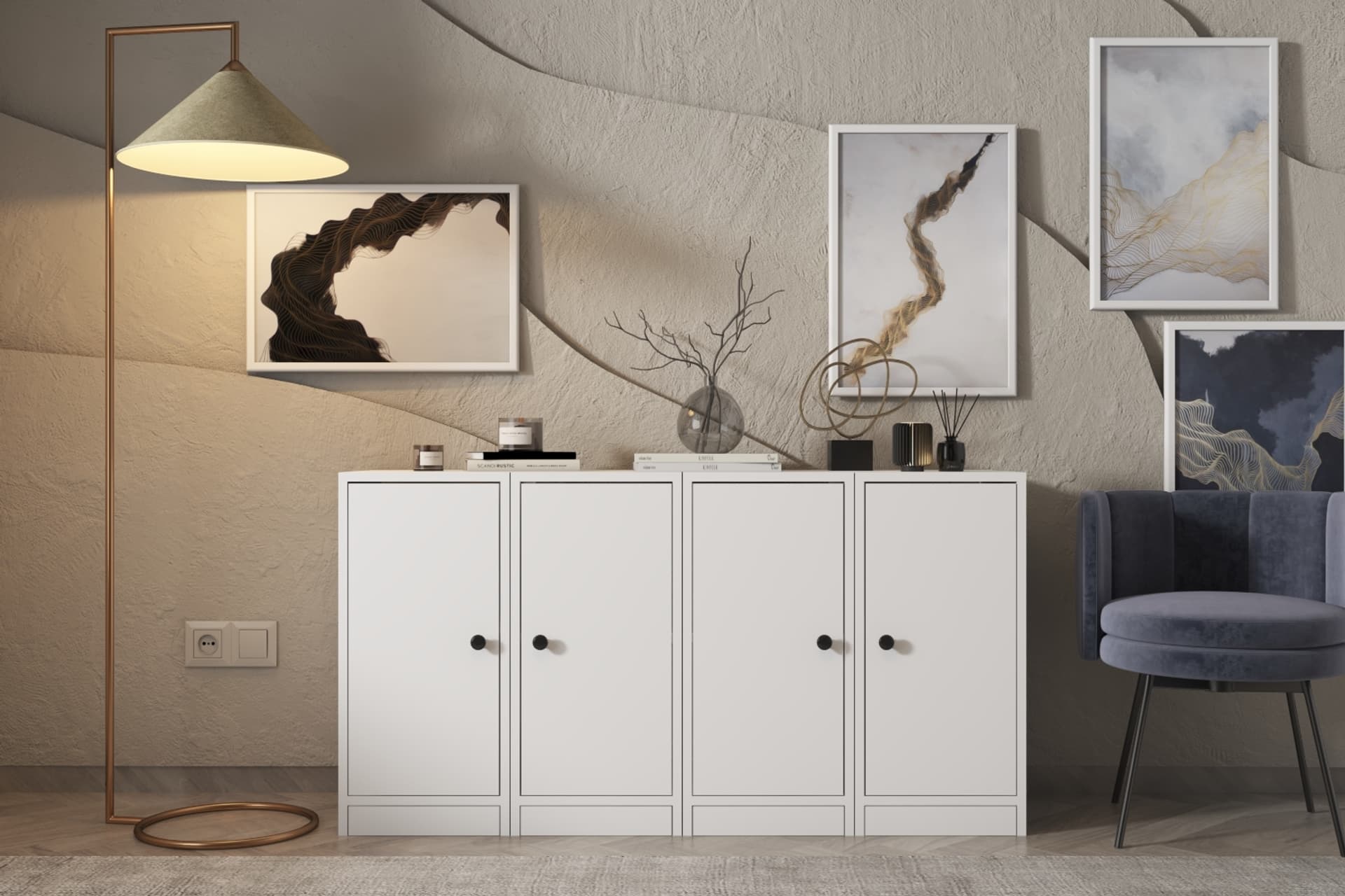 BK ÇOK AMAÇLI DOLAP, 4 KAPAKLI, ÇAD