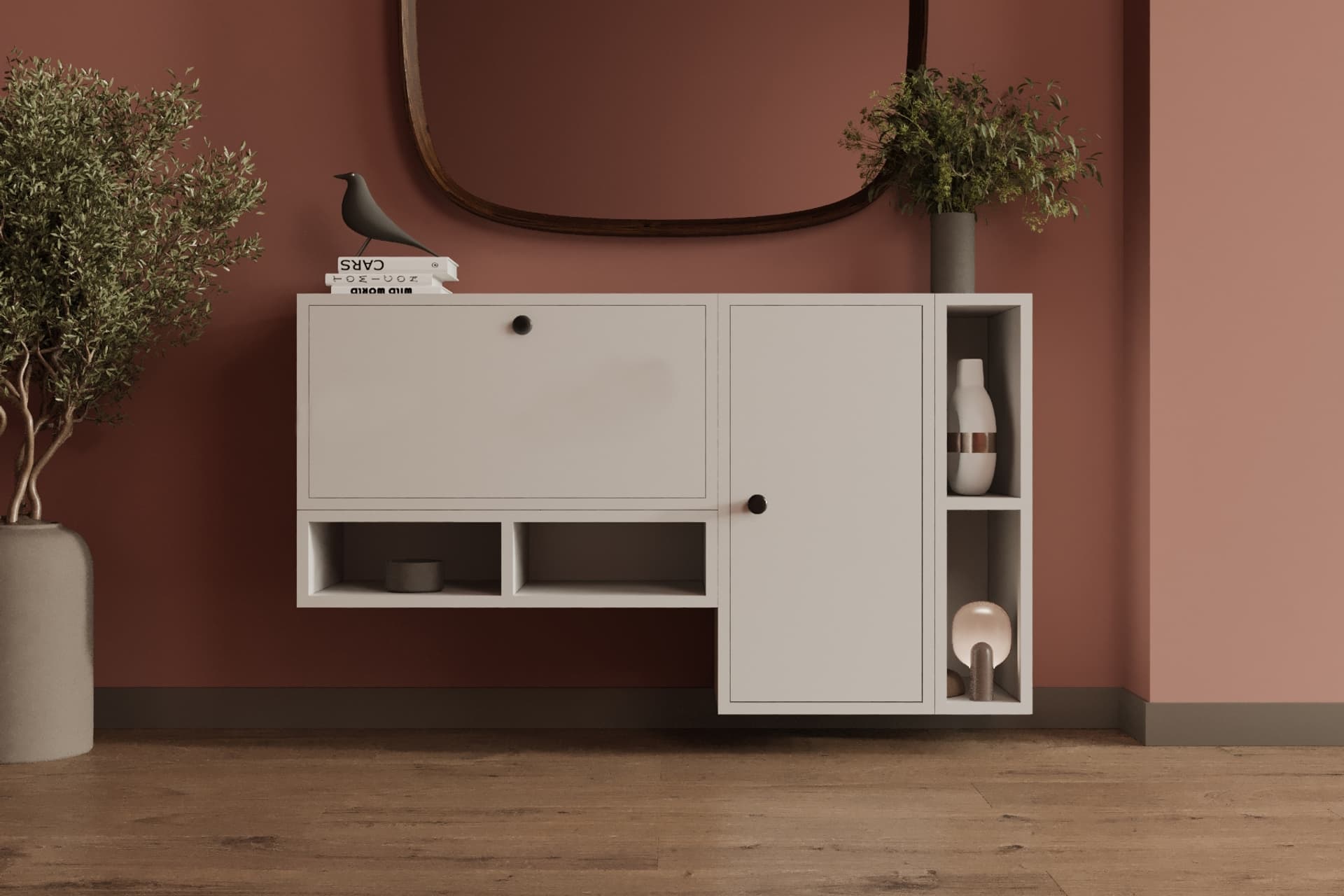 CONSOLA ÇOK AMAÇLI ASMA KONSOL 2 KAPAKLI, MST-KNSL-1019