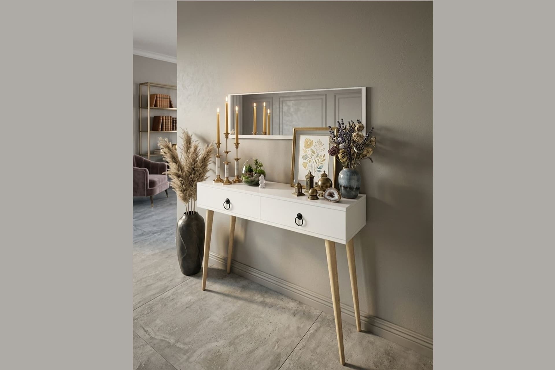 BİCABİN ELEGANCE ASİA DRESUAR, AYNALI
