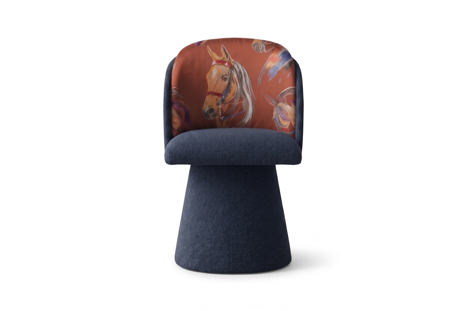 STELLA HORSE PUF, LACİVERT, DÖNER MEKANİZMALI