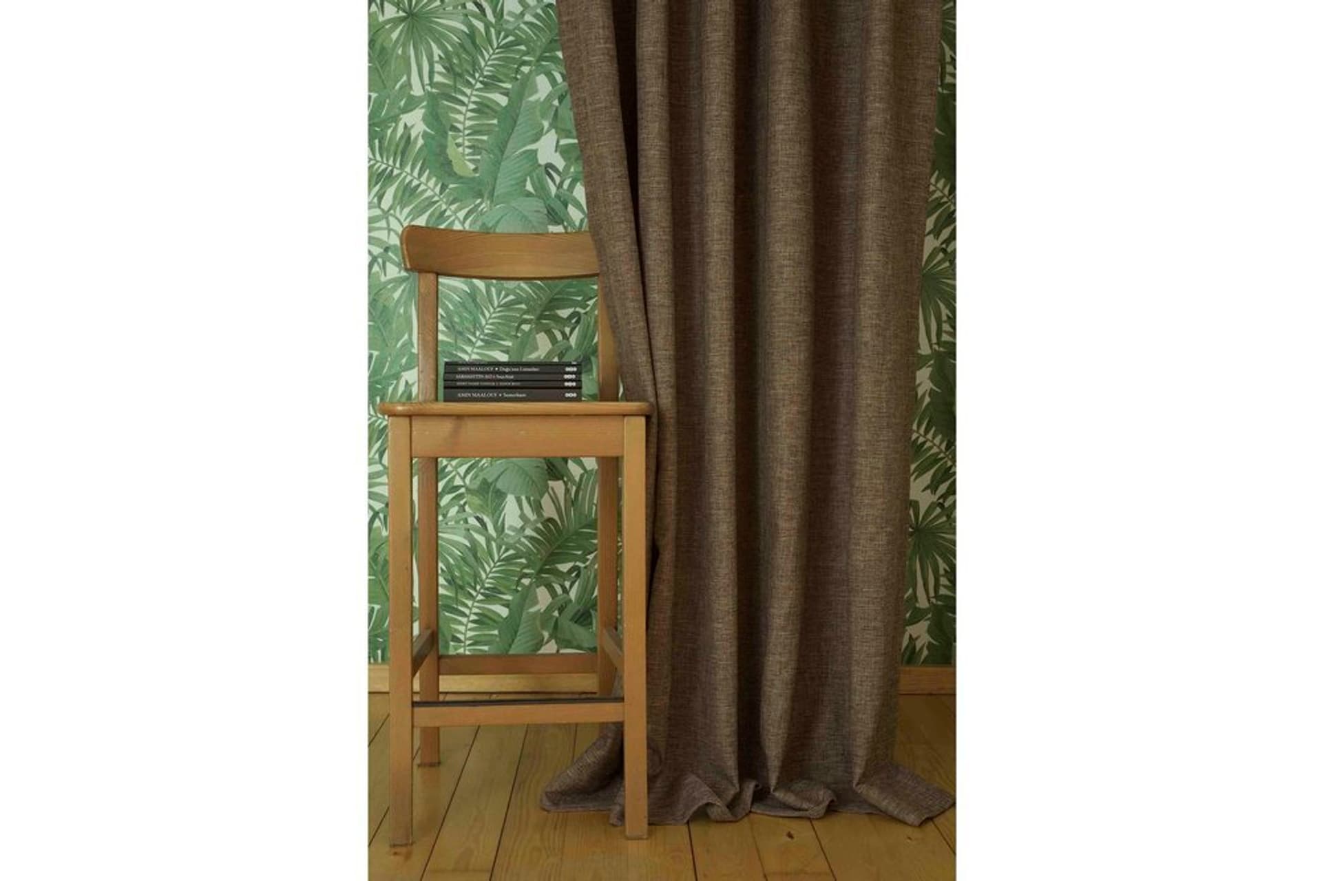 MASSARELLİ FON PERDE KETEN AÇIK KAHVE 1-2 SEYREK PİLE 90X260