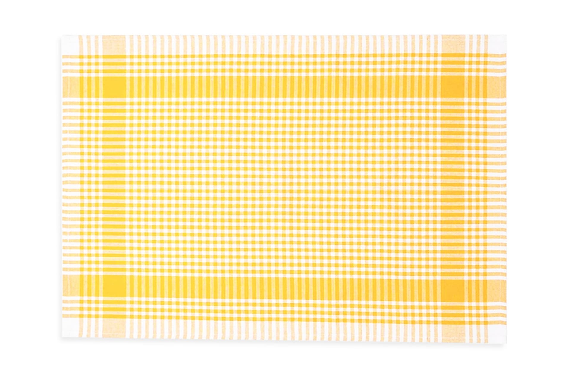 TUABLE PÖTİ KARELİ SARI TEKLİ KURULAMA BEZİ, 45X70CM