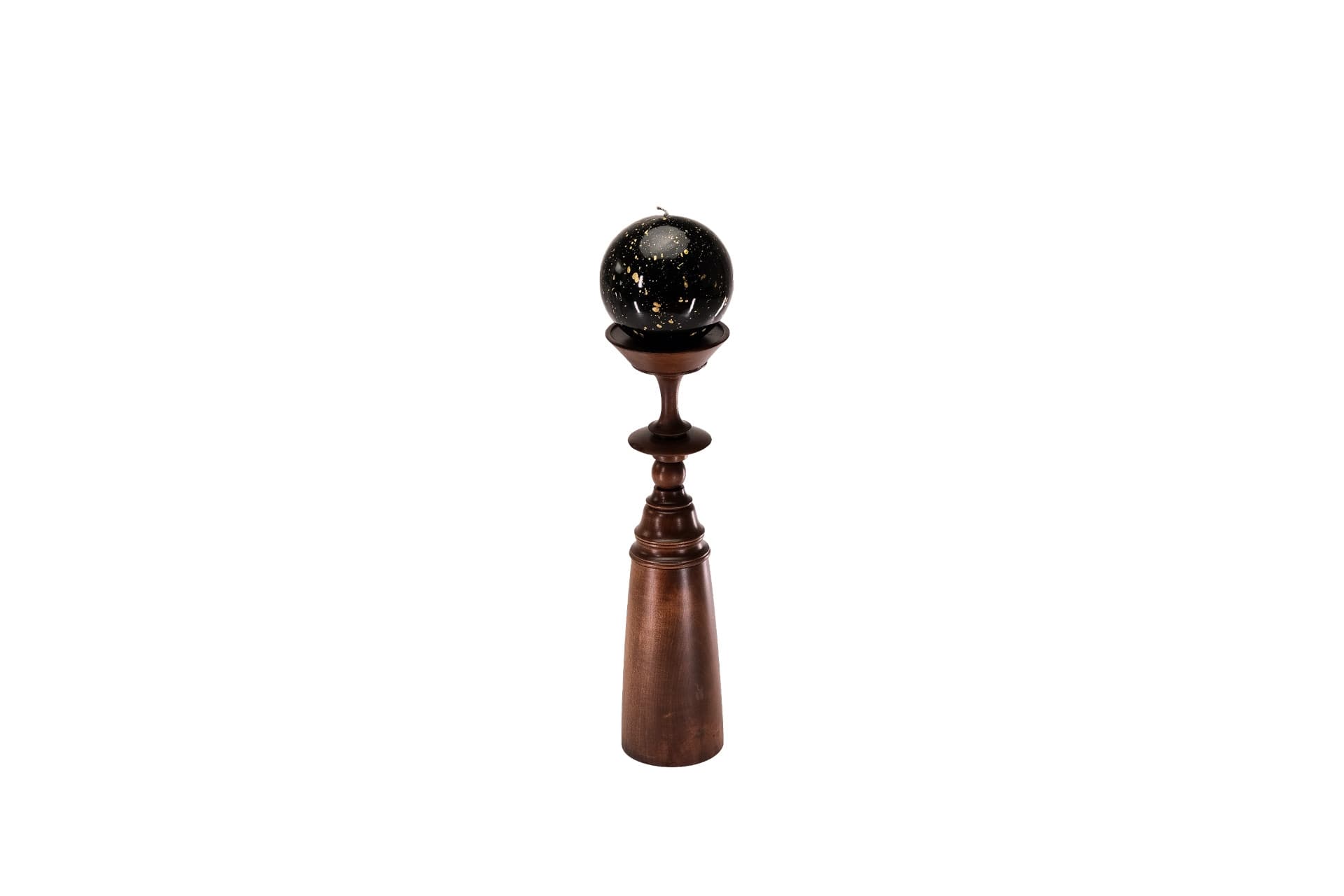 MASSELLO DESIGN VITA AHŞAP SÜTUN MUMLUK, CEVİZ