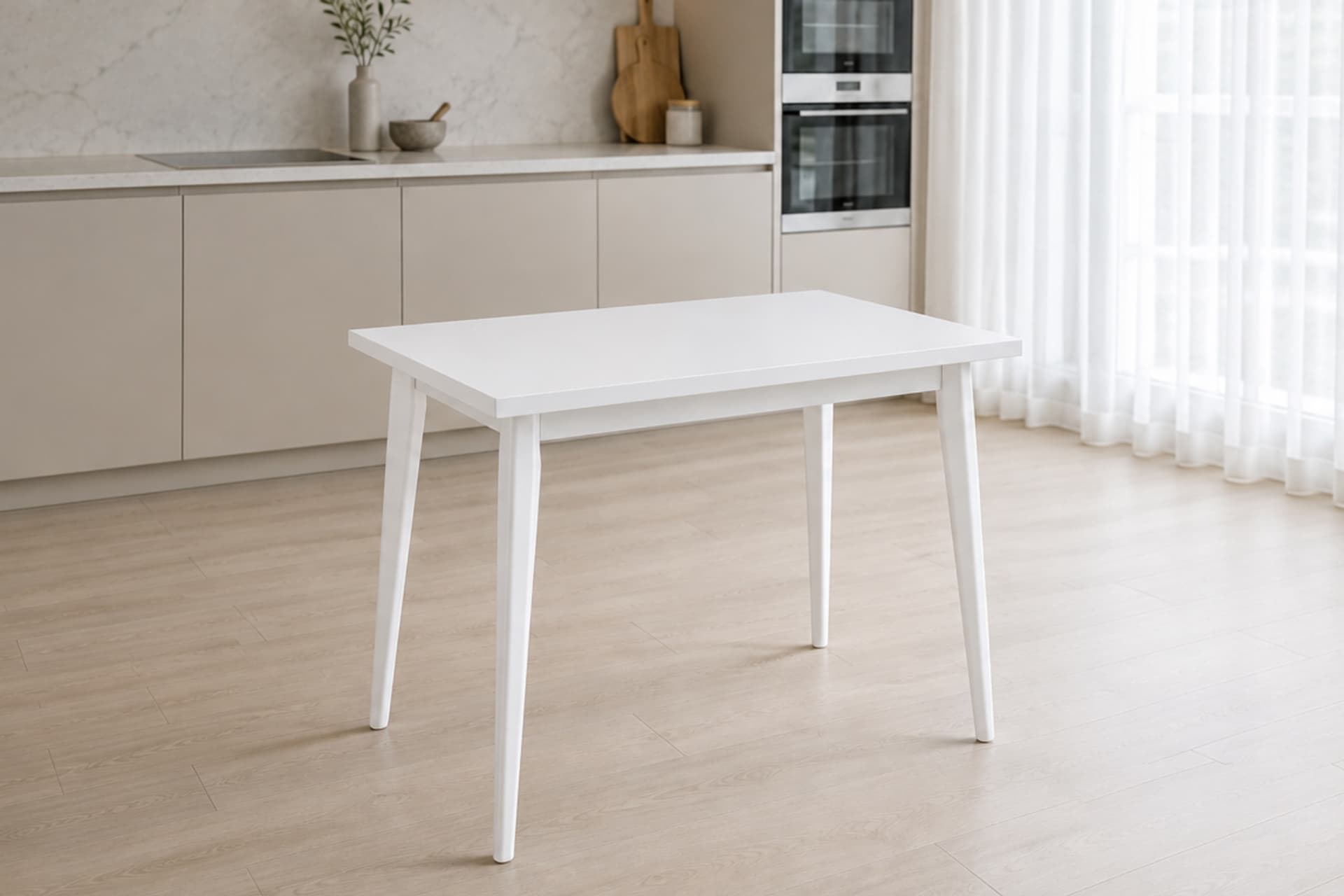 AVANOS MDF SABİT MUTFAK MASASI, 60X90 CM, BEYAZ BEYAZ
