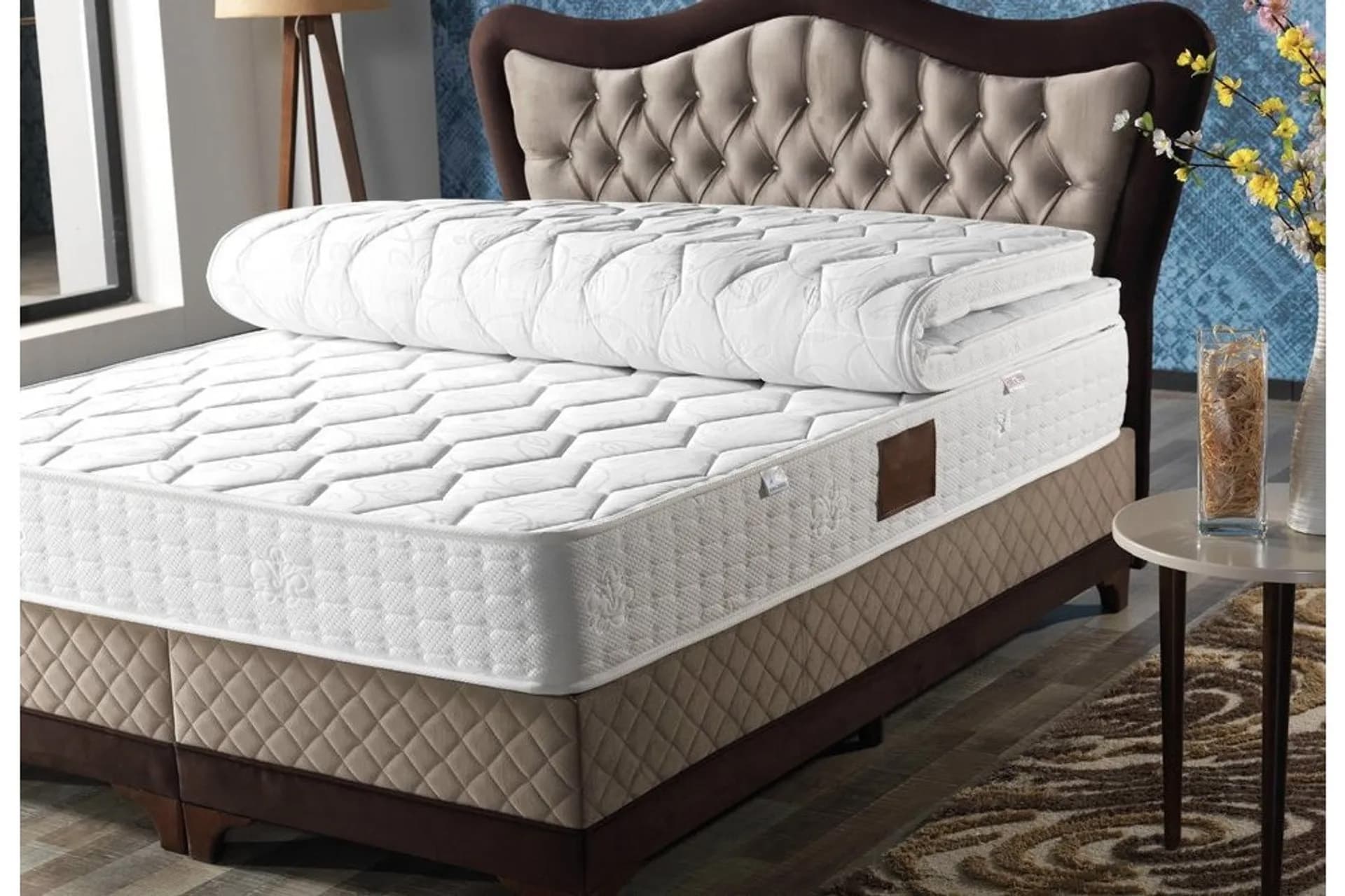 BEDCRAFT STARLINE PLUS FERMUARLI PEDLİ ULTRA FULL YAYLI TEK KİŞİLİK YATAK, 90X190