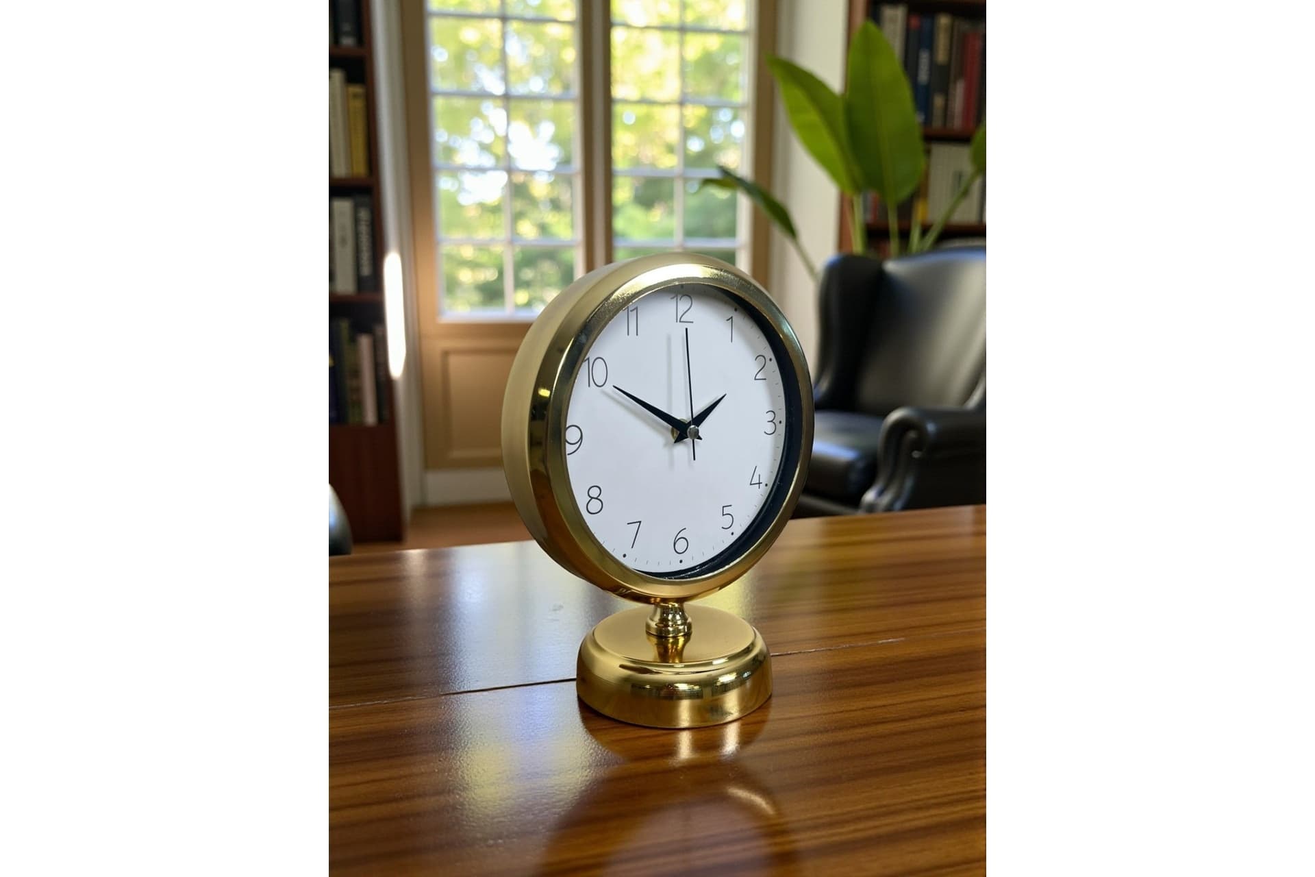 GOLDEN TİME METAL MASA SAATİ 25X20 CM