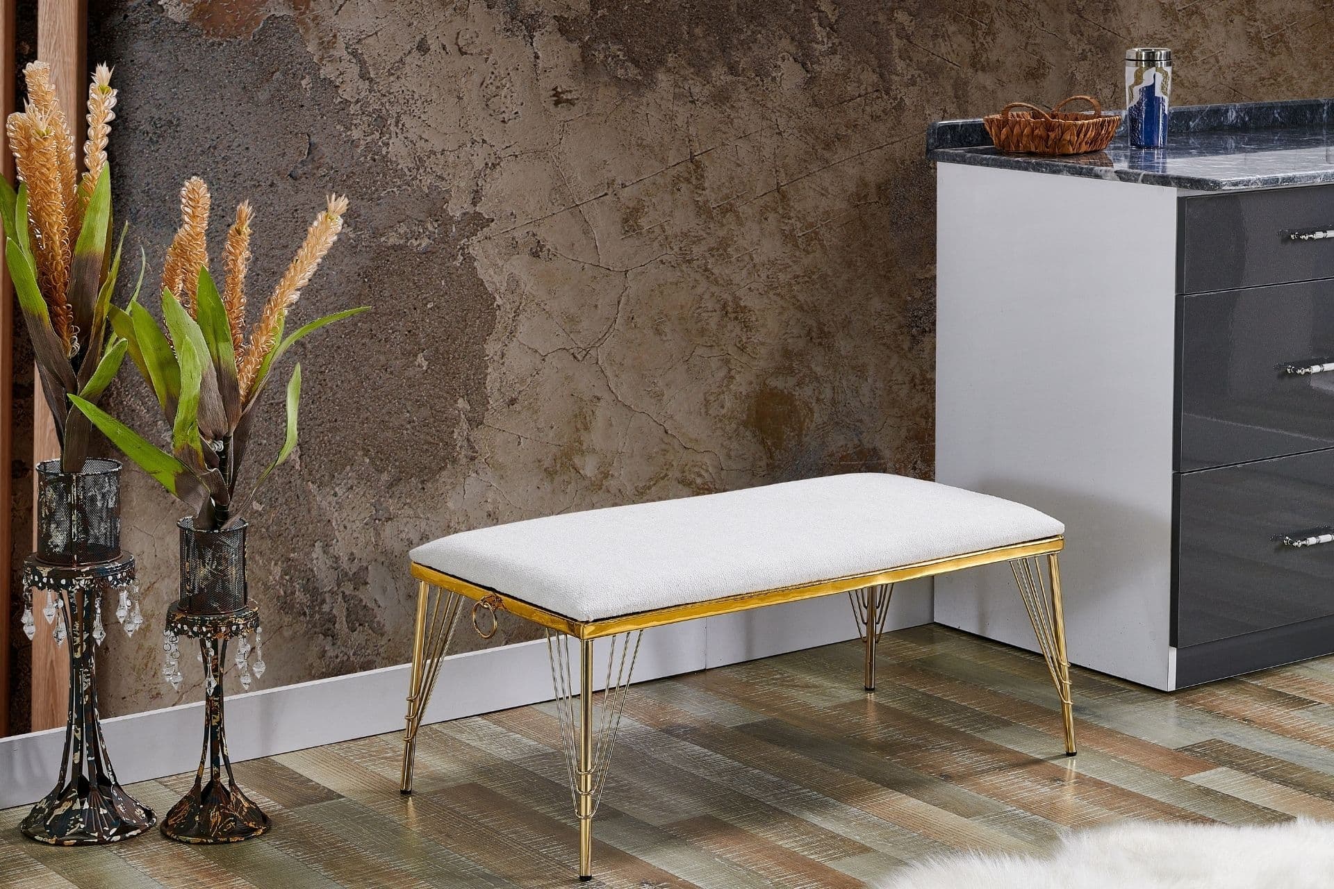 MELİSA BENCH, METAL AYAK