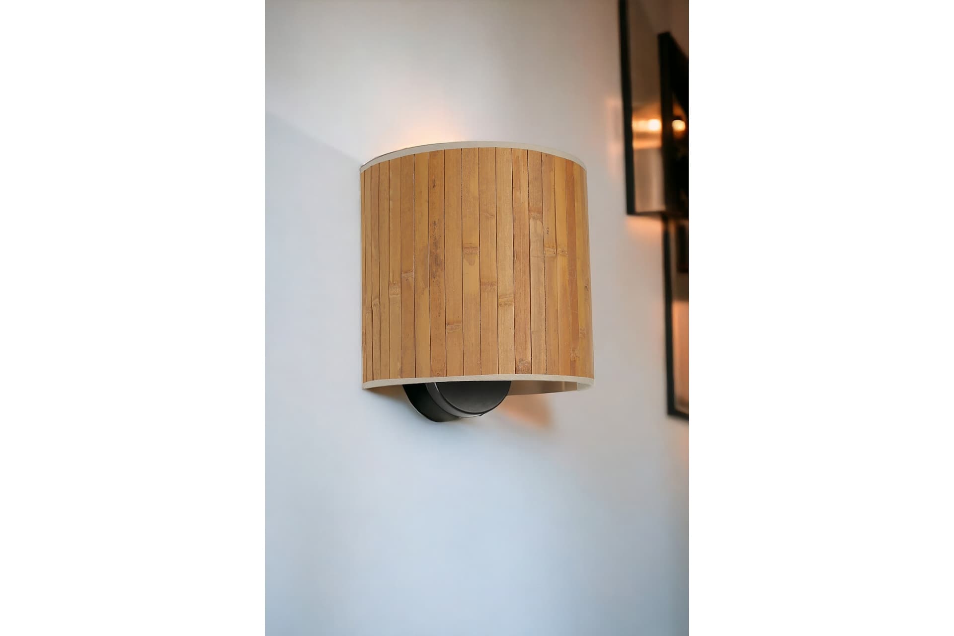 BAMBU 01 ABAJURLU OVAL APLİK