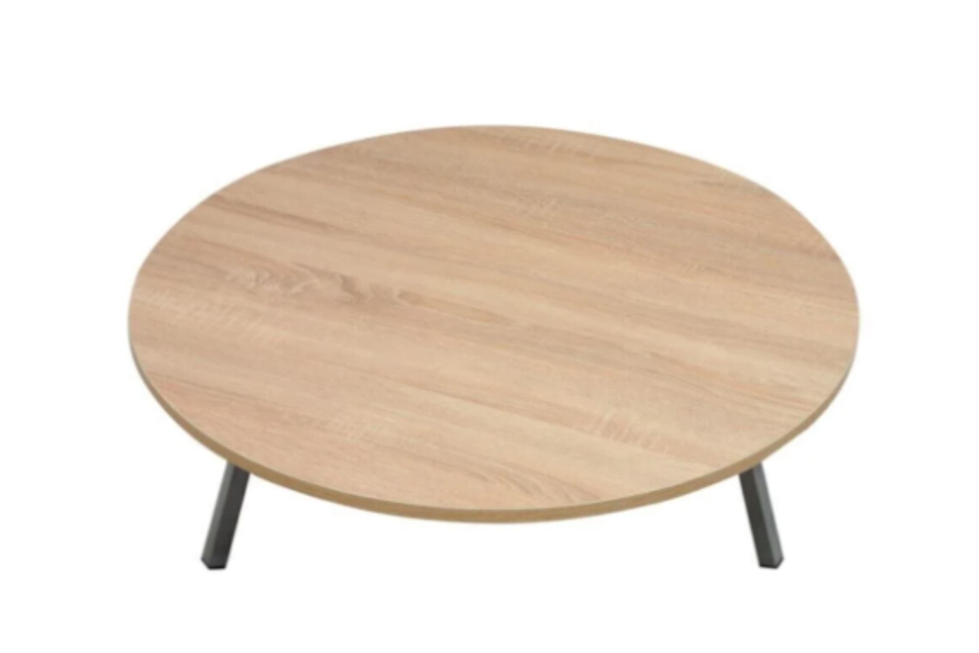 ALESTA AHŞAP KAPLAMA KATLANABİLİR YER SOFRASI, 90 CM ÇAP, 21 CM YÜKSEKLİK