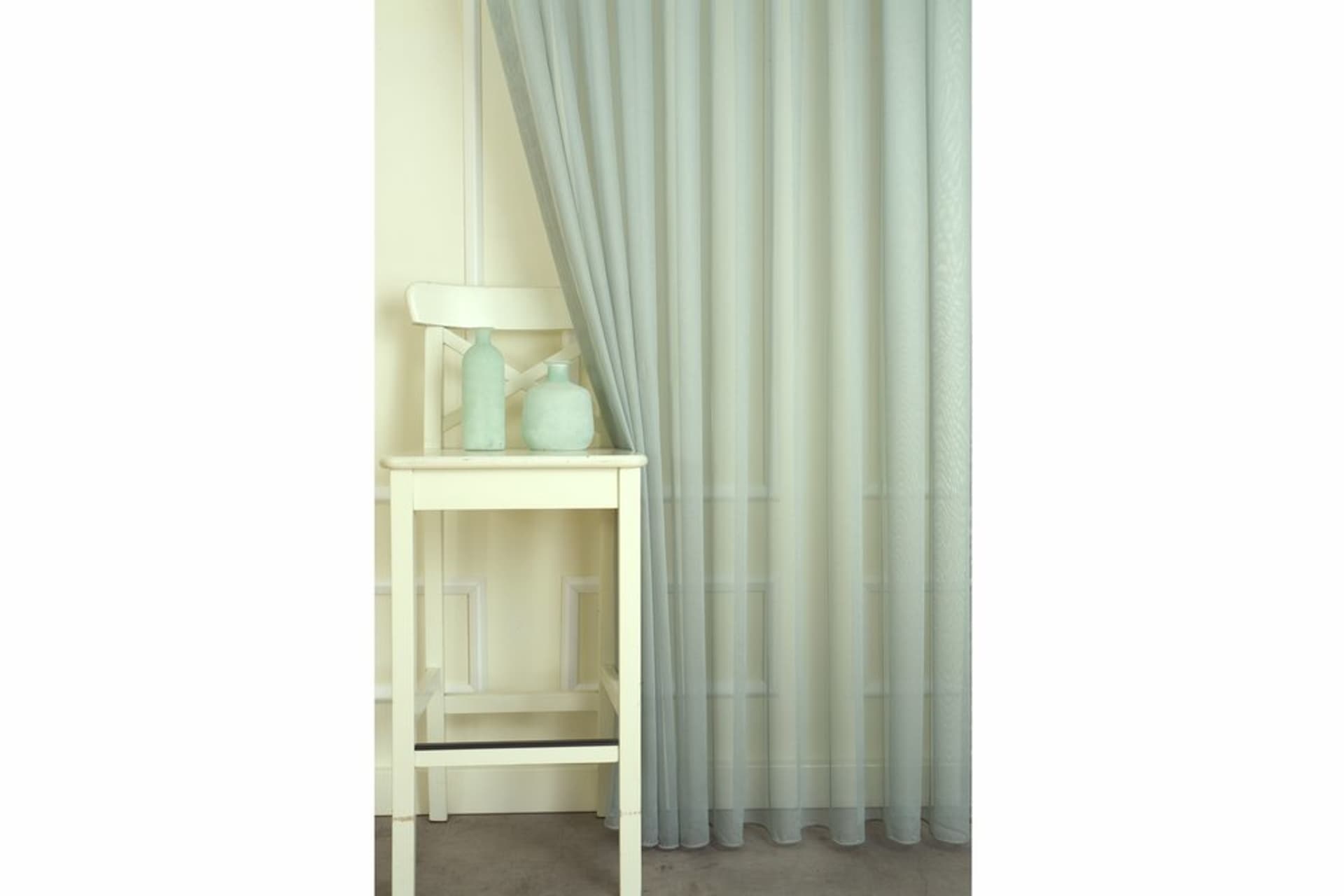 MASSARELLİ ETAMİN TÜL TURKUAZ  PİLESİZ 100X260