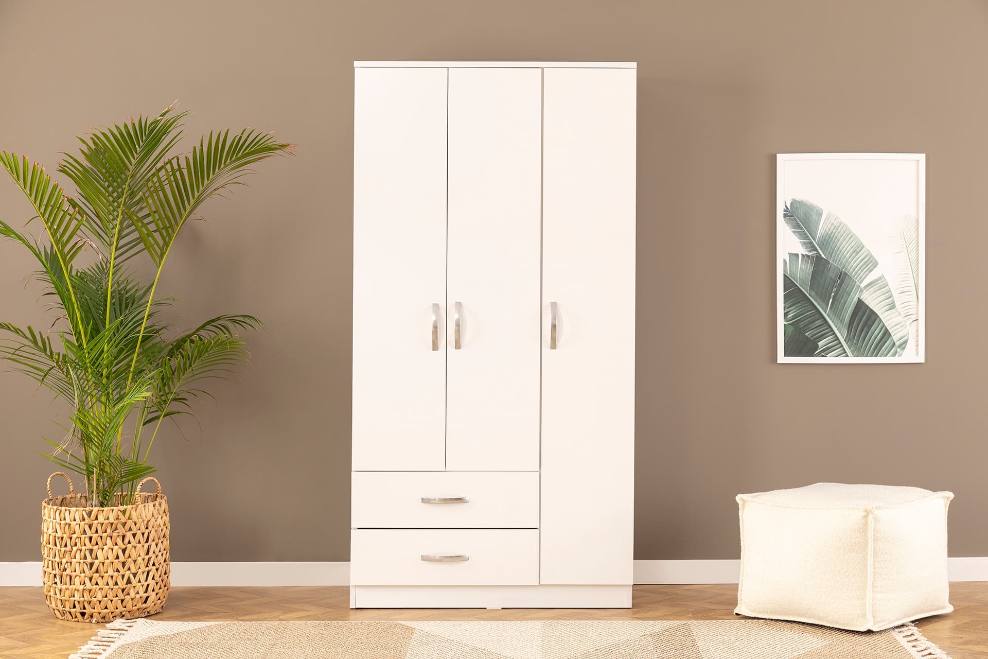METALİA HOME GARDIROP, 3 KAPILI 2 ÇEKMECELİ