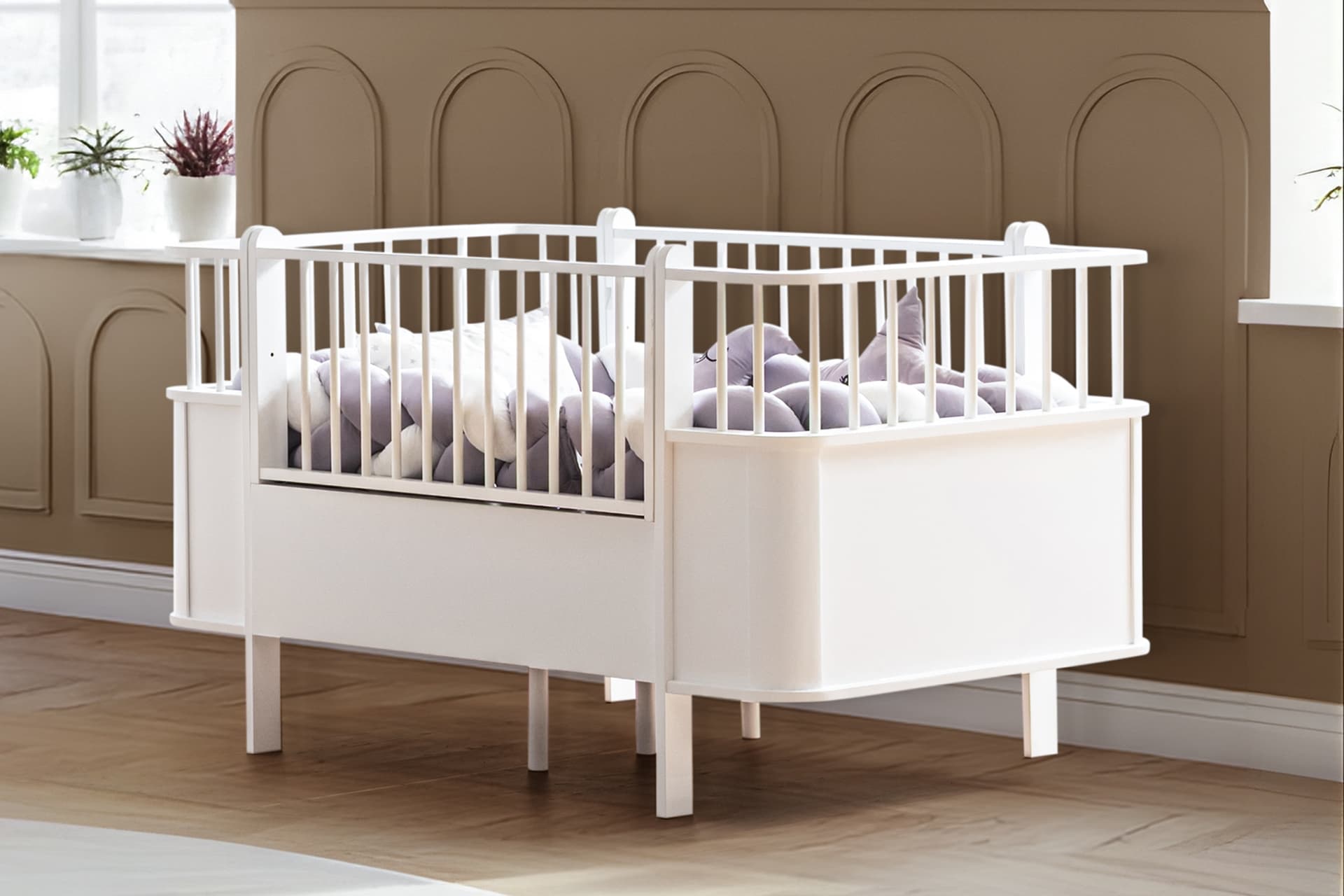 DÜNYA BÜYÜYEN BEŞİK 80X130 DÜNYA KARYOLA 80X190, BEYAZ