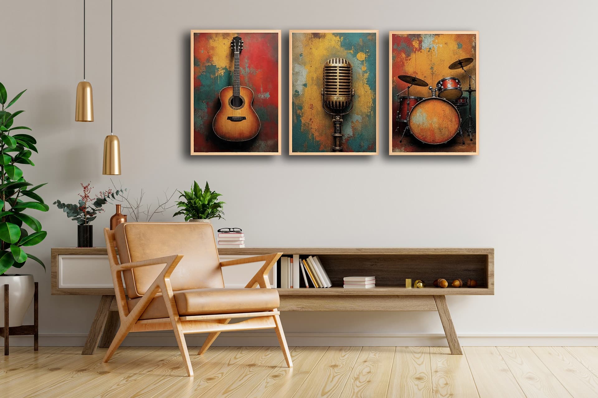 MÜZİK TABLO SETİ, 40X50