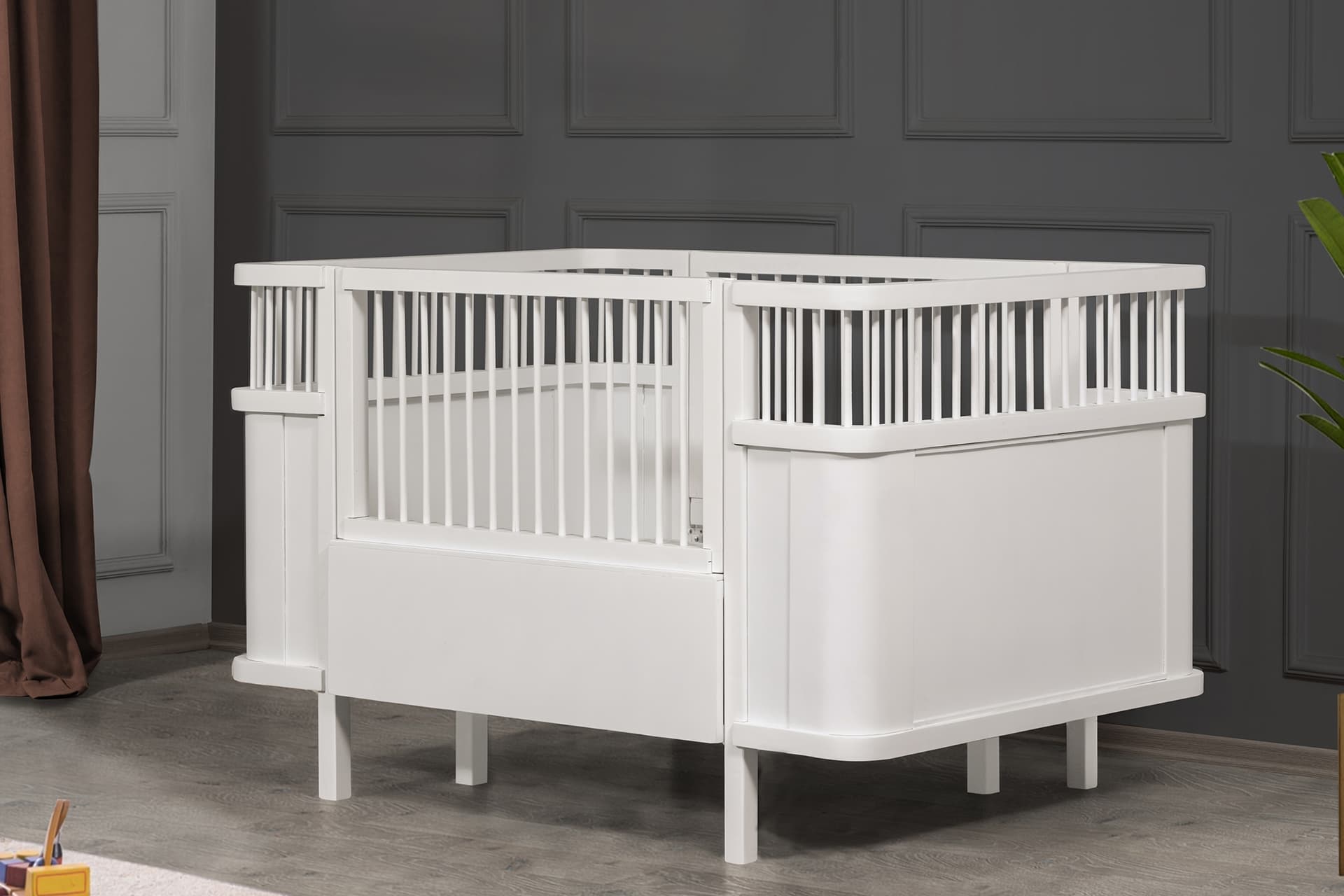 TREND BÜYÜYEBİLEN BEŞİK, BEYAZ, 90X130