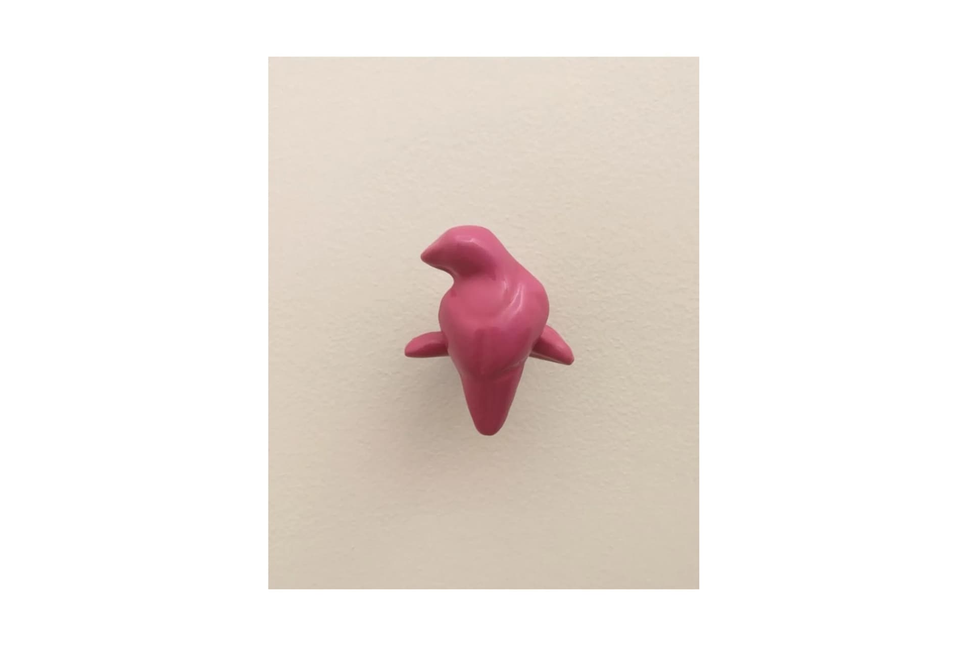 KUŞ ŞEKİL MODERN DUVAR DEKORU ASKILIK, PEMBE