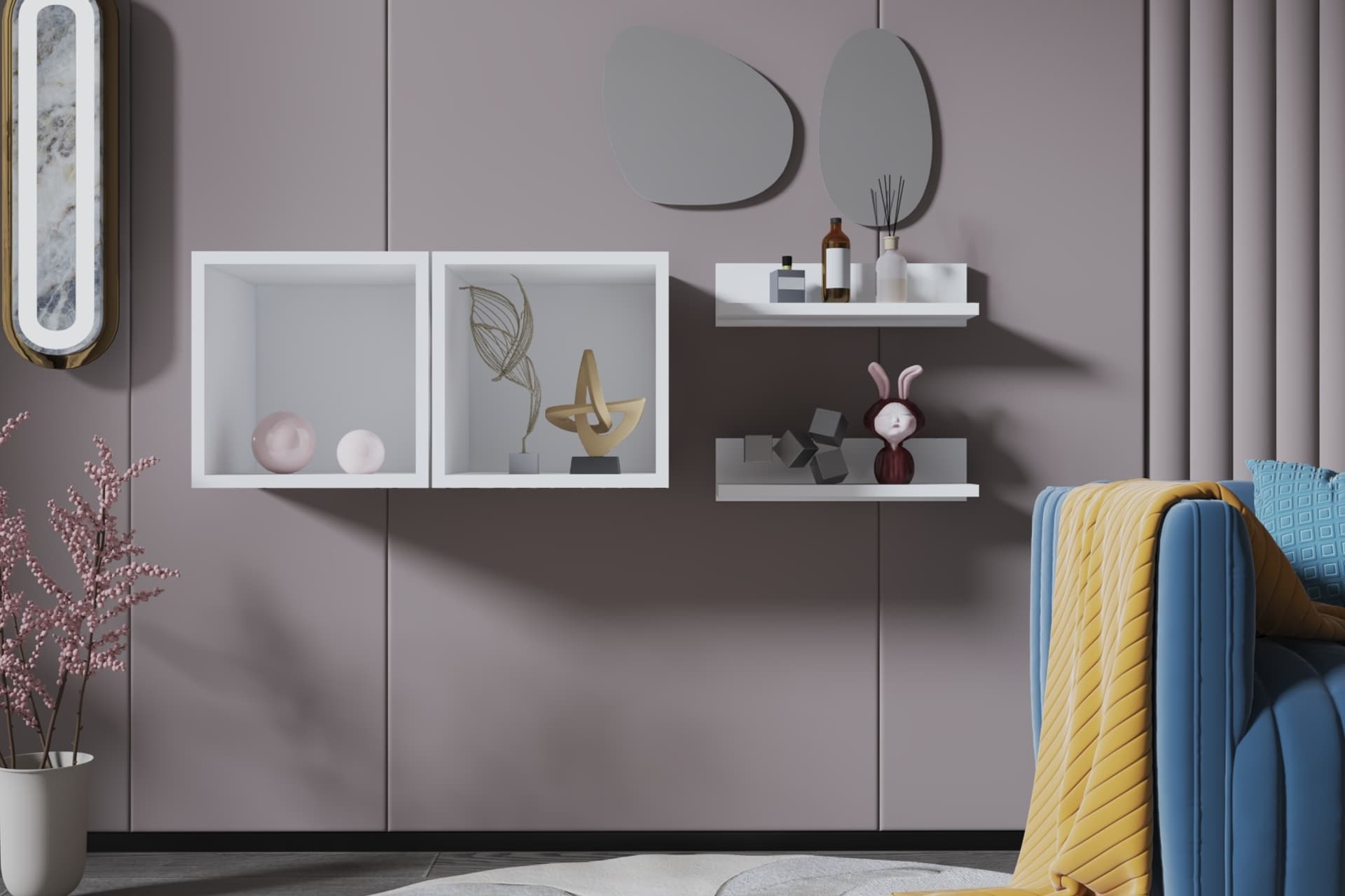AYDIN KİTAPLIKLI RAF, NRG-DVR-1017