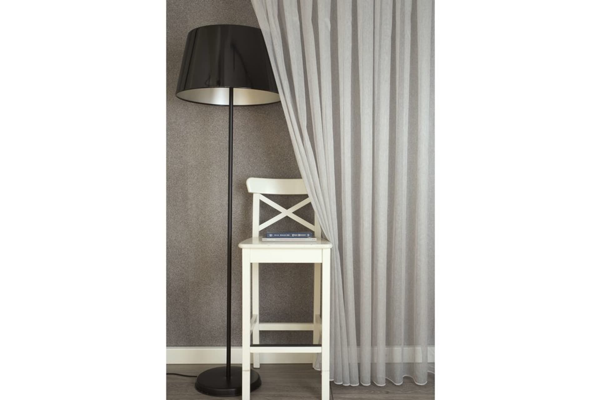 MASSARELLİ ETAMİN ŞANTUKLU TÜL GÜMÜŞ PİLESİZ 100X260