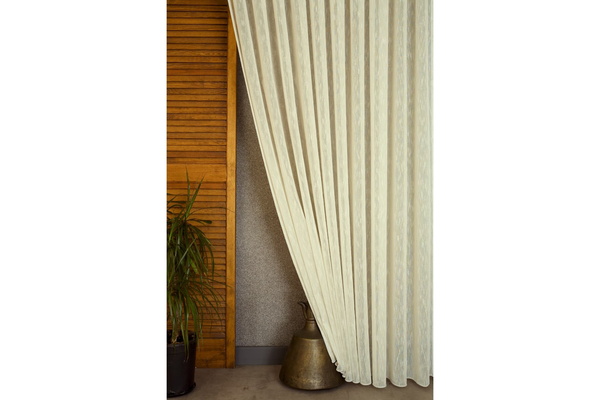 VİSKONLU ŞANTUKLU TÜL YEŞİLLİ GRİ PİLESİZ 150X260