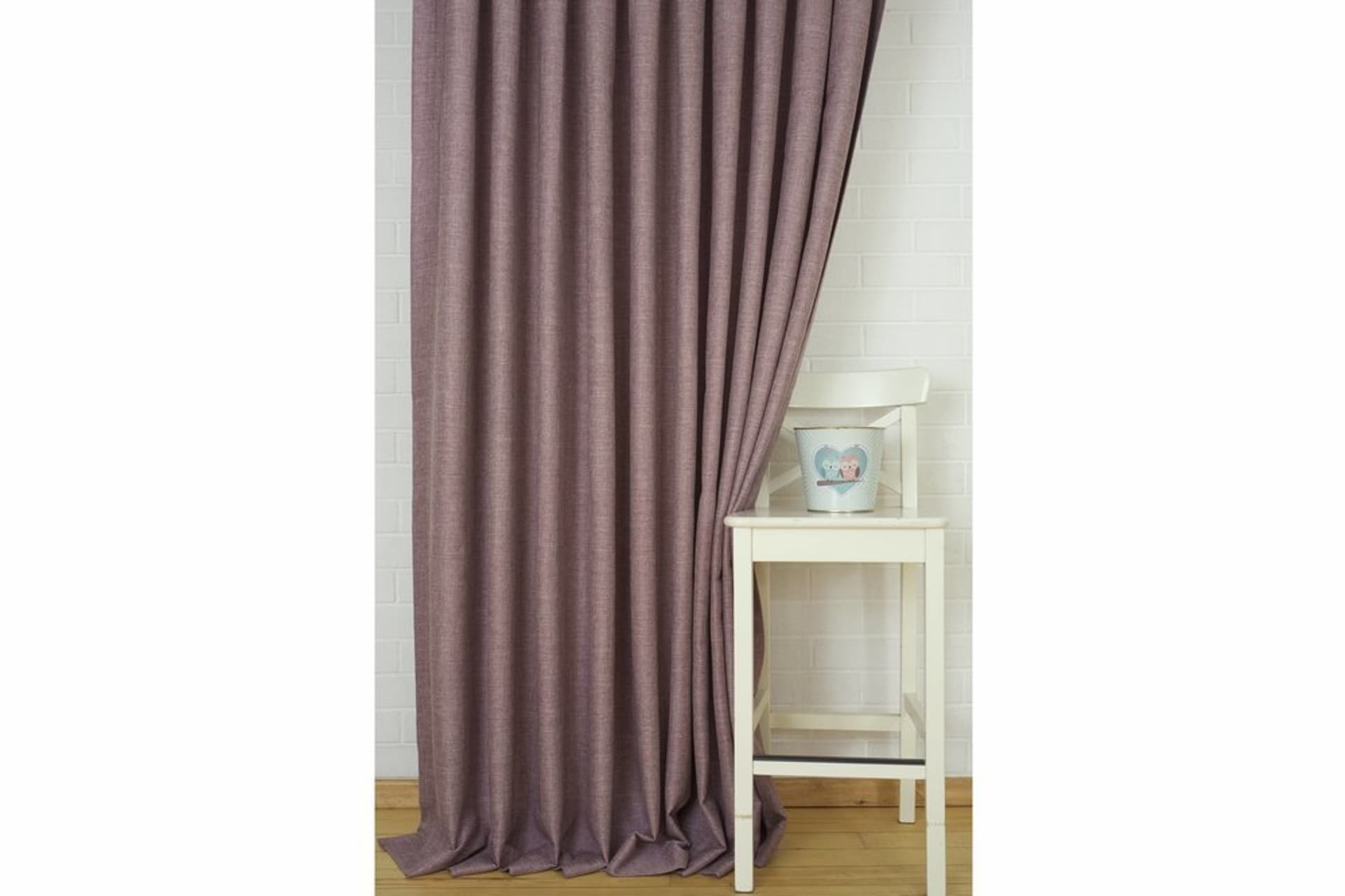 MASSARELLİ FON PERDE KETEN LİLA 1-2 SEYREK PİLE 150X260