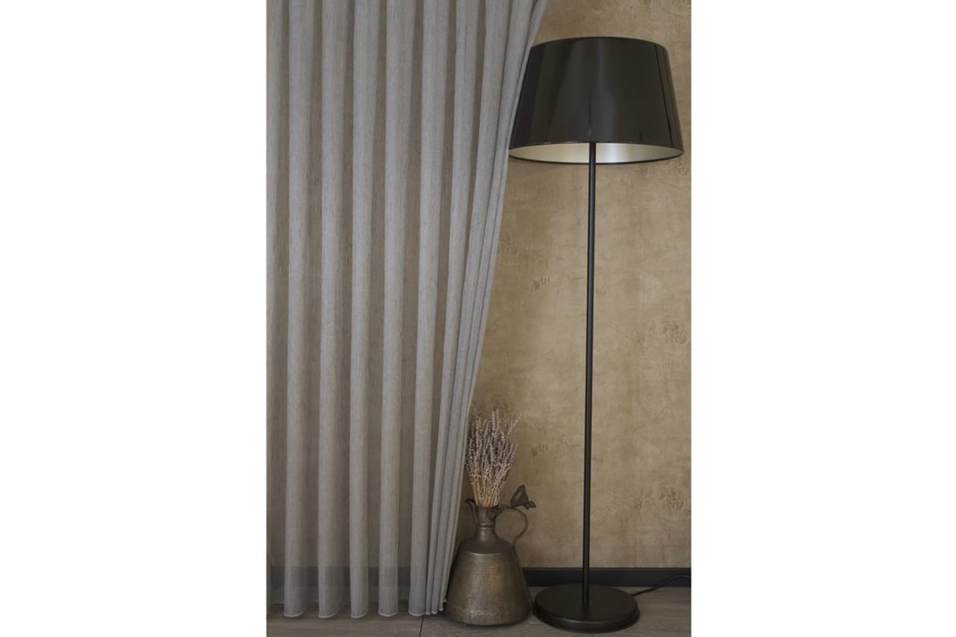 MASSARELLİ ETAMİN ŞANTUKLU TÜL FÜME PİLESİZ 100X260