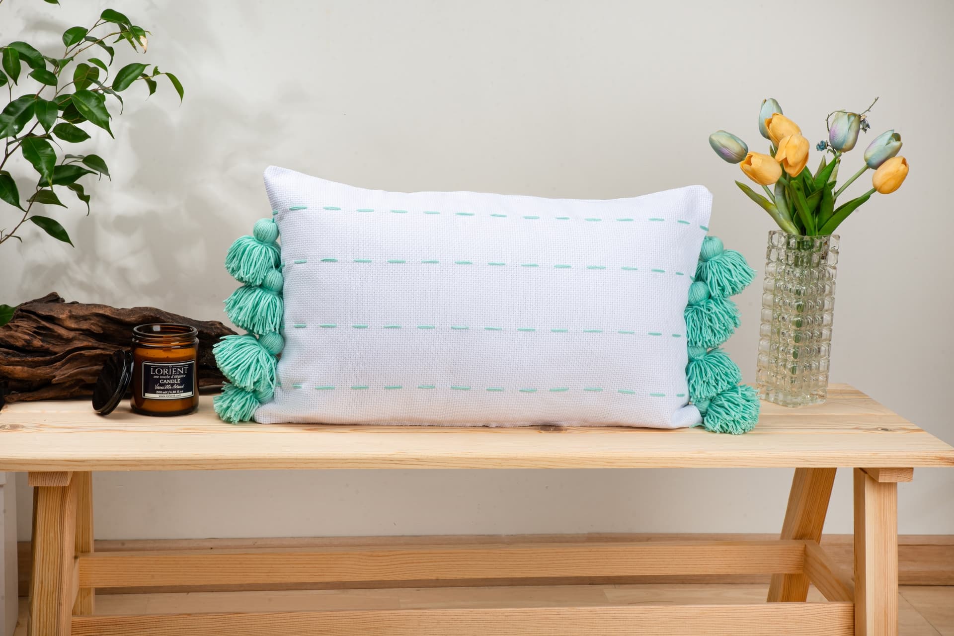 DFN HOME MINT KIRLENT , BEYAZ, 30X50