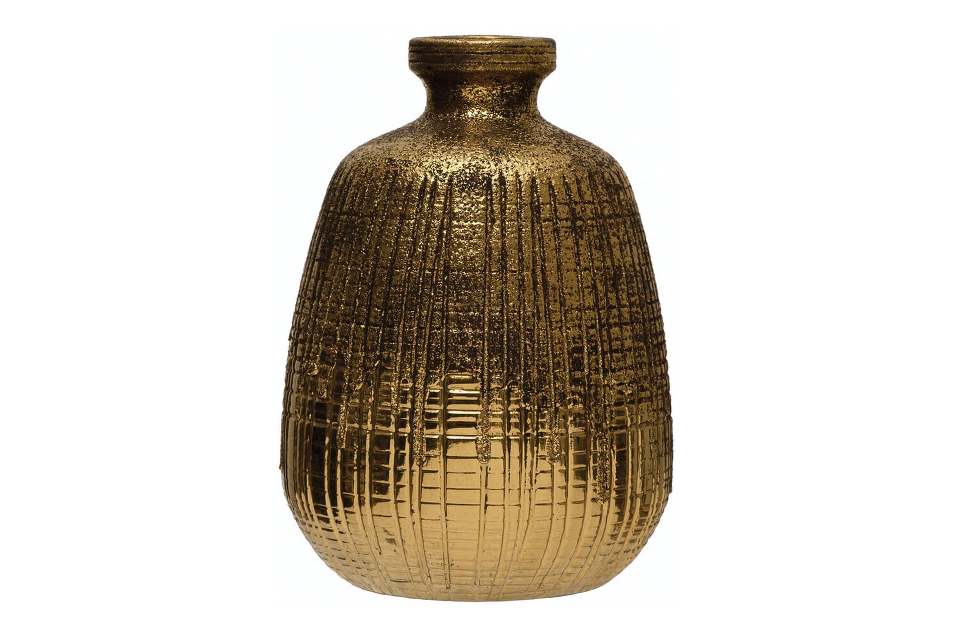 ALTIN TERRACOTTA DESENLİ VAZO